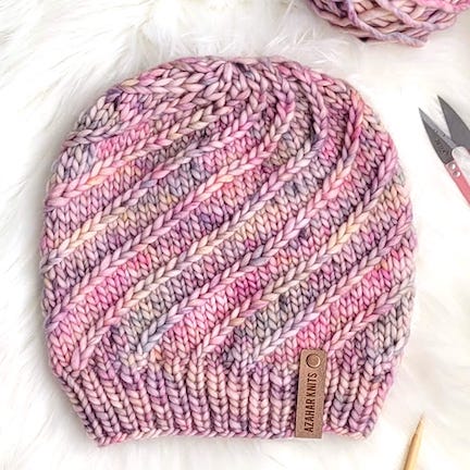 KNIT Pattern for Alpine Swirl Hat | Knit Hat Pattern | Hat Knitting Pattern | DIY Written Knit Instructions