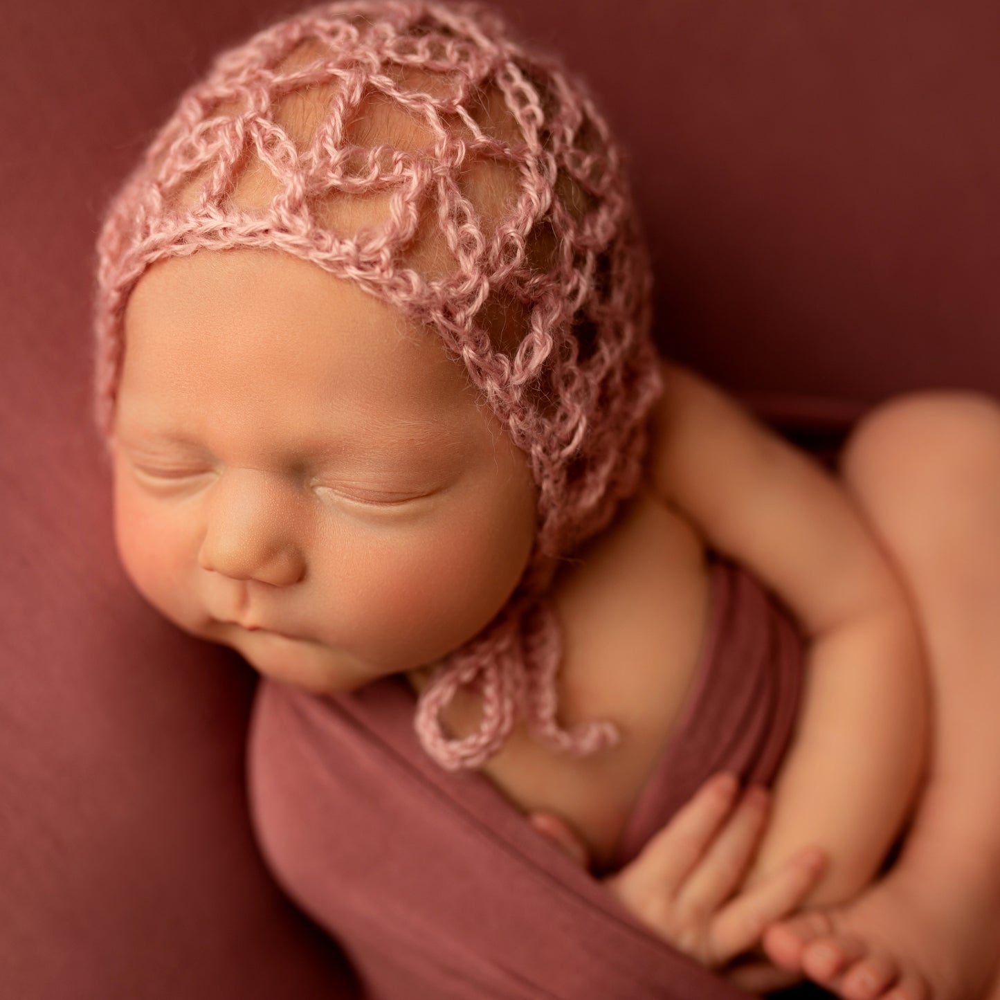 Crochet Pattern for Tempest Baby Bonnet | Crochet Baby Bonnet Pattern | Baby Hat Crocheting Pattern | DIY Written Crochet Instructions