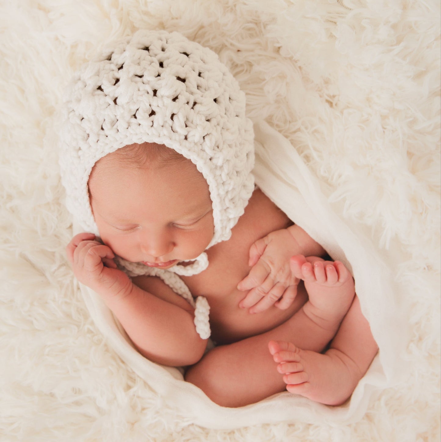 Crochet Pattern for Revelation Baby Bonnet | Crochet Baby Bonnet Pattern | Baby Hat Crocheting Pattern | DIY Written Crochet Instructions