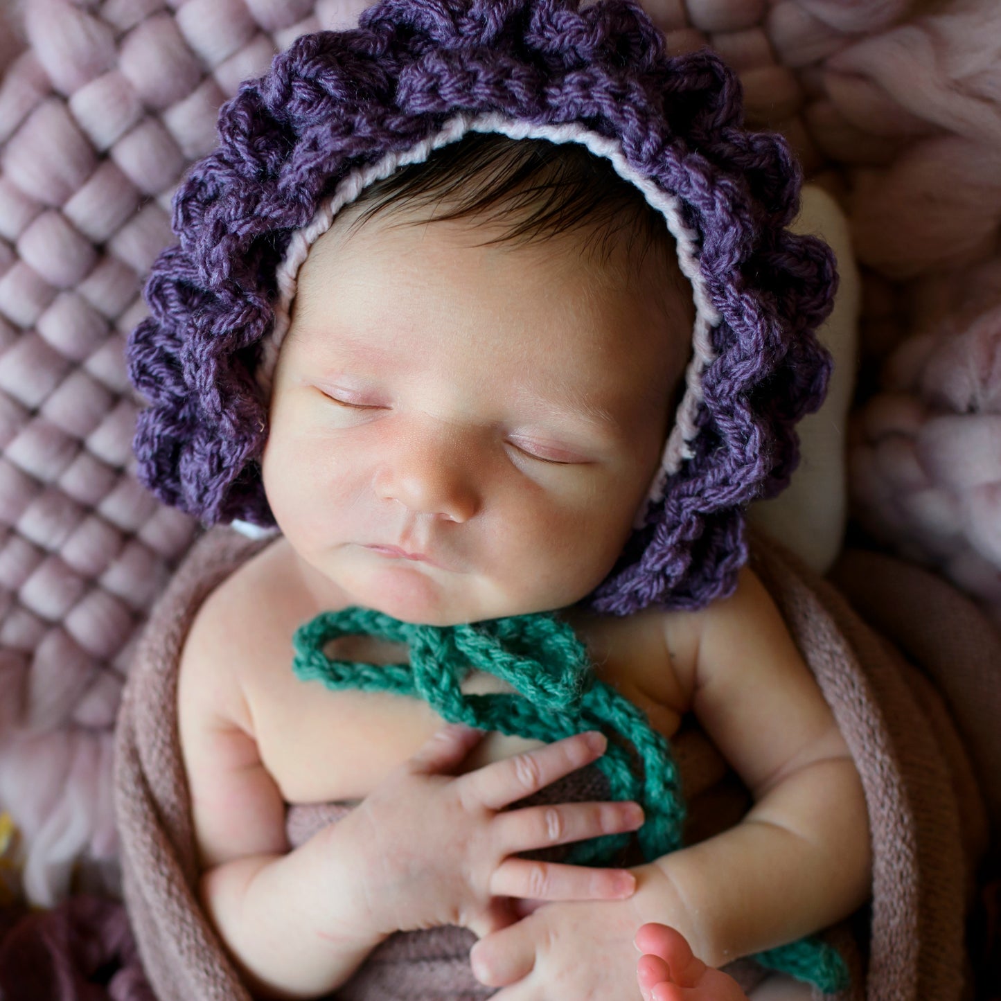 Crochet Pattern for Flower Baby Bonnet | Crochet Baby Bonnet Pattern | Baby Hat Crocheting Pattern | DIY Written Crochet Instructions