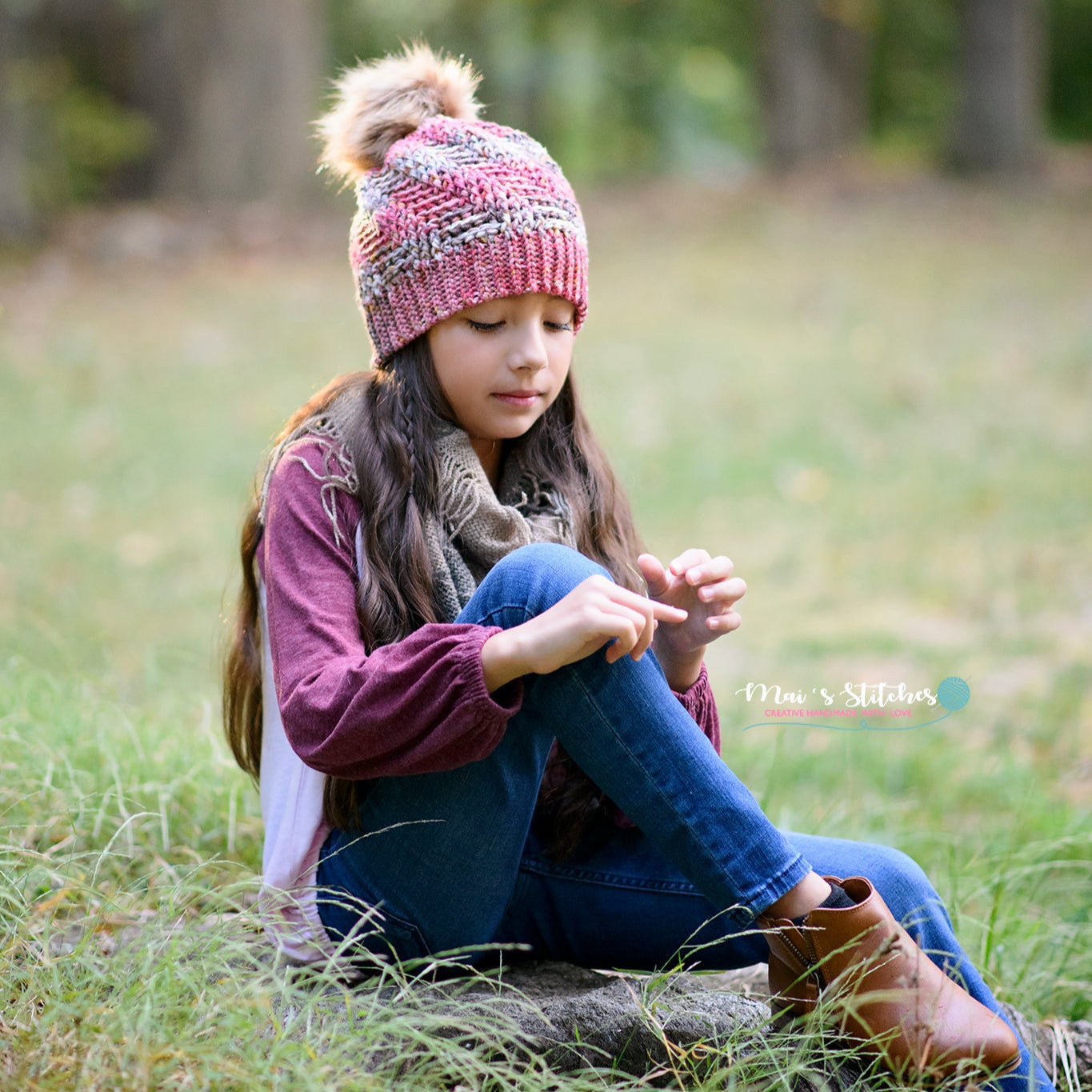 Crochet Pattern for Spiral Herringbone Slouch Hat | Crochet Hat Pattern | Hat Crocheting Pattern | DIY Written Crochet Instructions