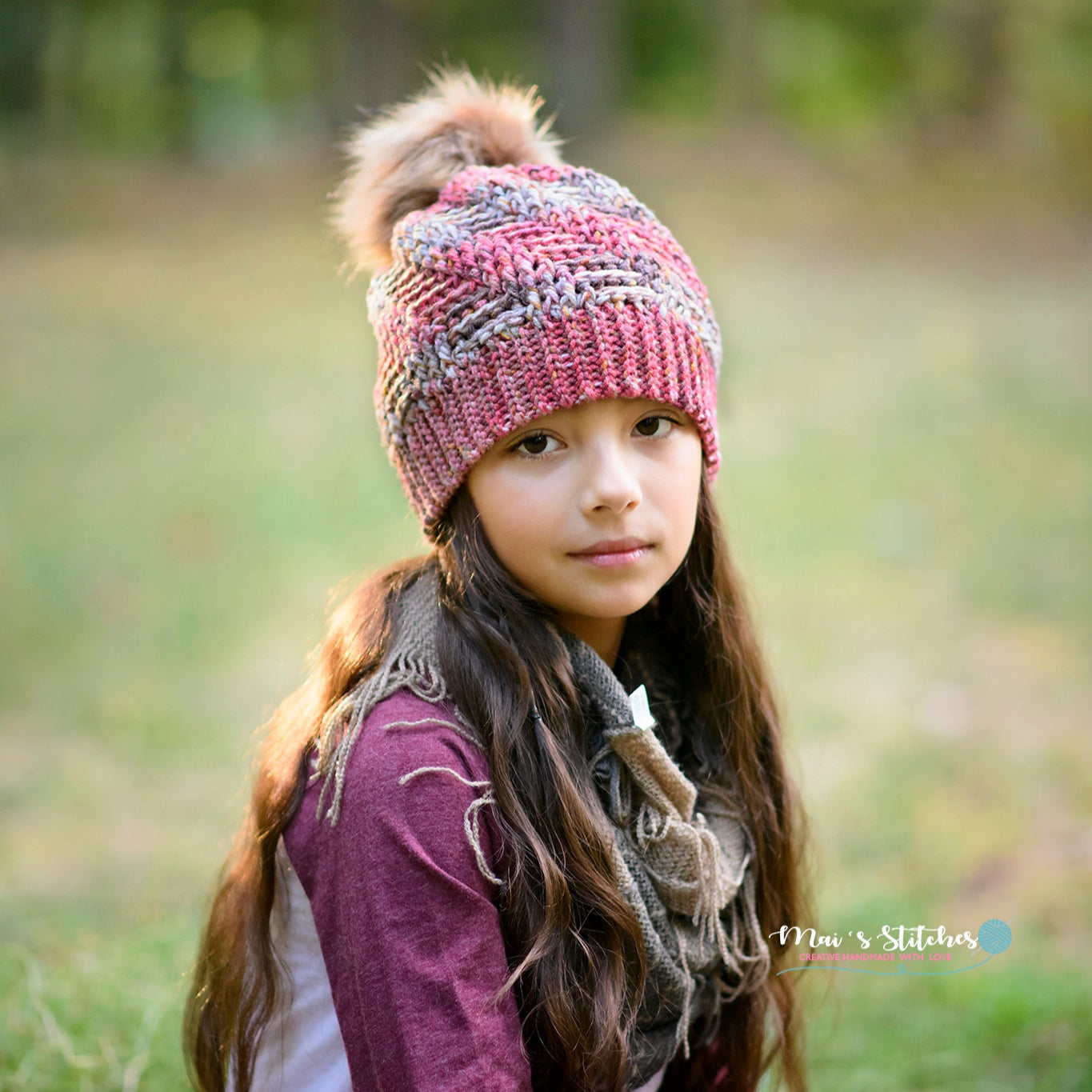 Crochet Pattern for Spiral Herringbone Slouch Hat | Crochet Hat Pattern | Hat Crocheting Pattern | DIY Written Crochet Instructions