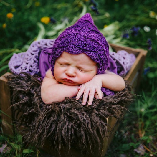 Crochet Pattern for Angelina Pixie Bonnet | Crochet Baby Hat Pattern | Baby Bonnet Crocheting Pattern | DIY Written Crochet Instructions