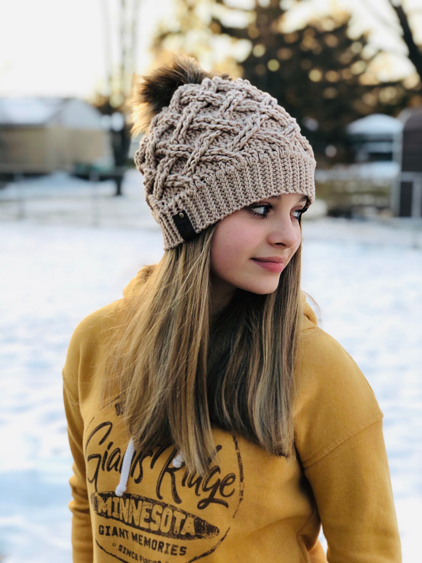 Crochet Pattern for Arctic Weave Slouch | Crochet Hat Pattern | Hat Crocheting Pattern | DIY Written Crochet Instructions
