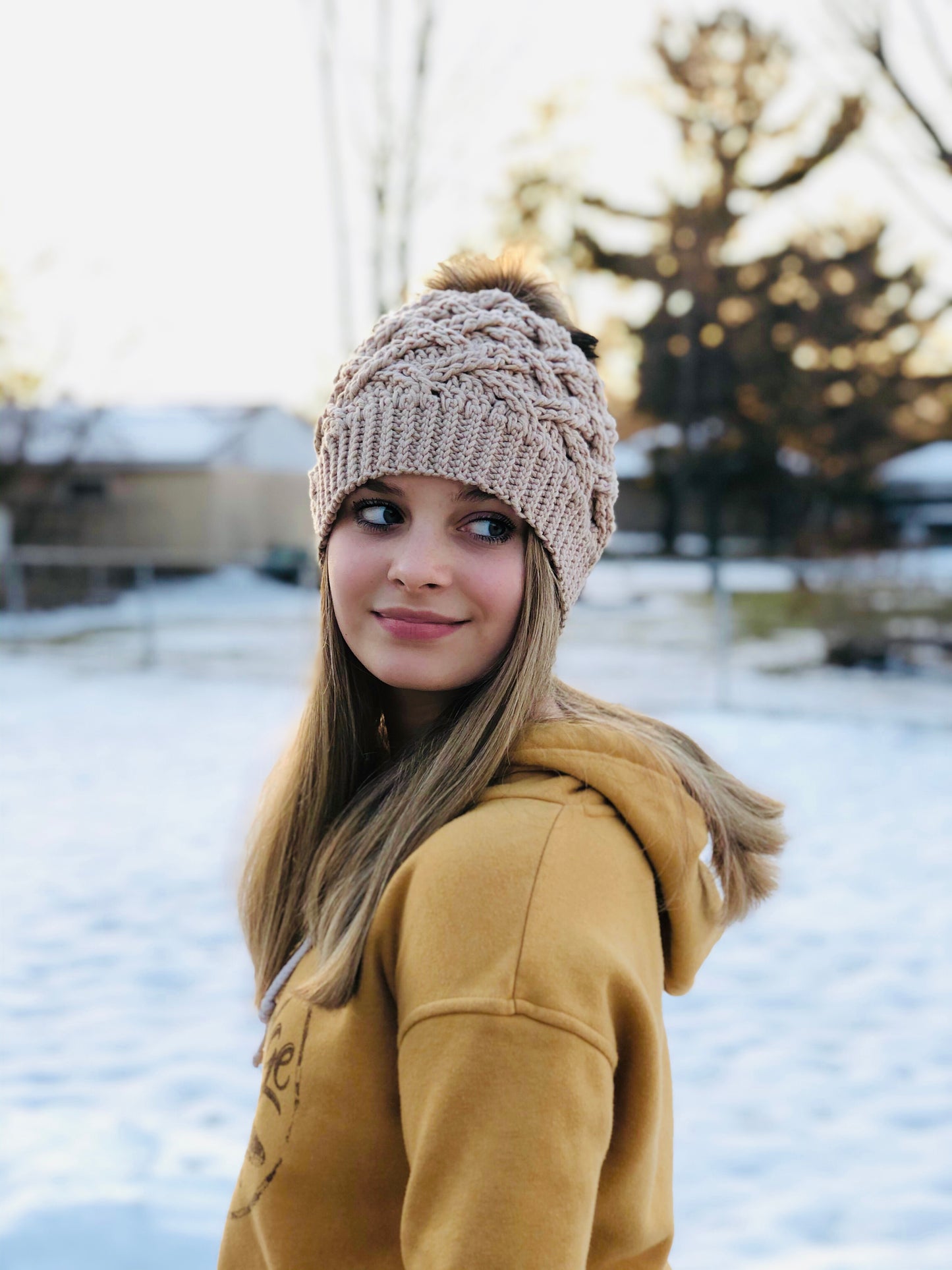 Crochet Pattern for Arctic Weave Slouch | Crochet Hat Pattern | Hat Crocheting Pattern | DIY Written Crochet Instructions