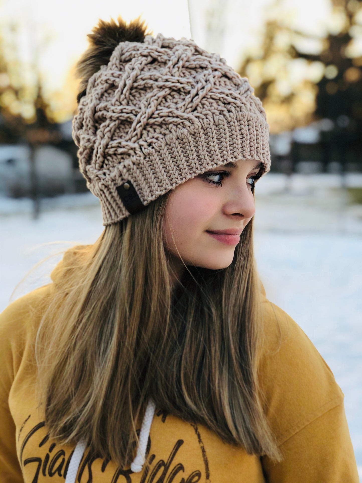 Crochet Pattern for Arctic Weave Slouch | Crochet Hat Pattern | Hat Crocheting Pattern | DIY Written Crochet Instructions