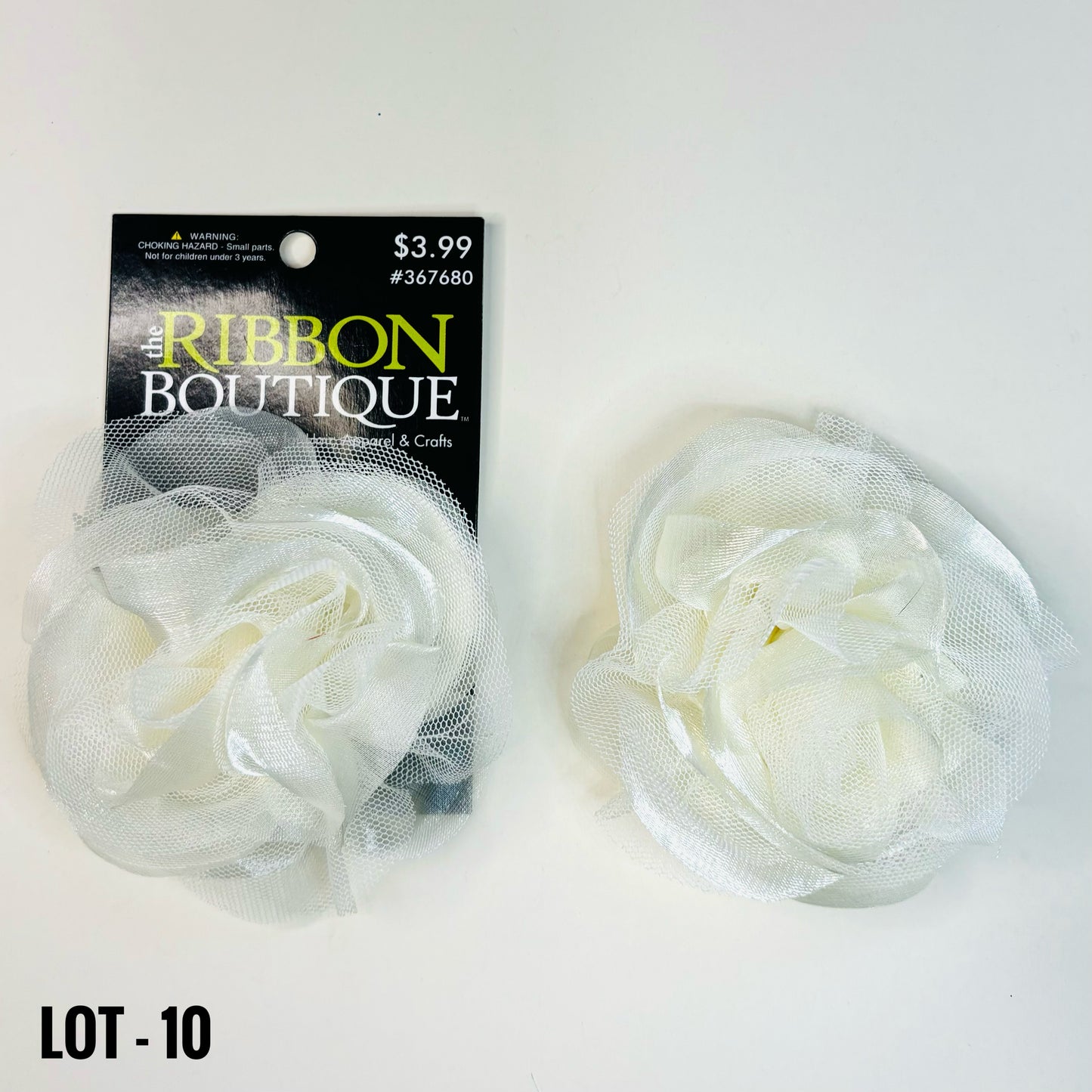 FABRIC FLOWERS: Assorted colors and sizes (with and without clips/pins)