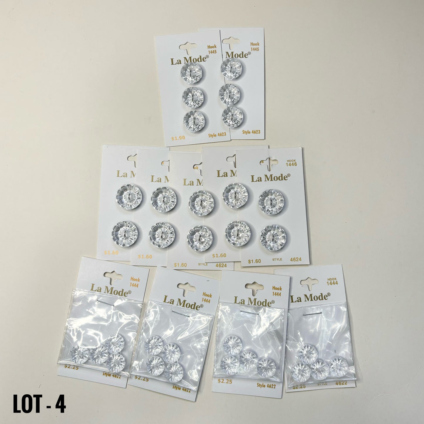 BUTTONS: Assorted Lots (various colors and sizes)