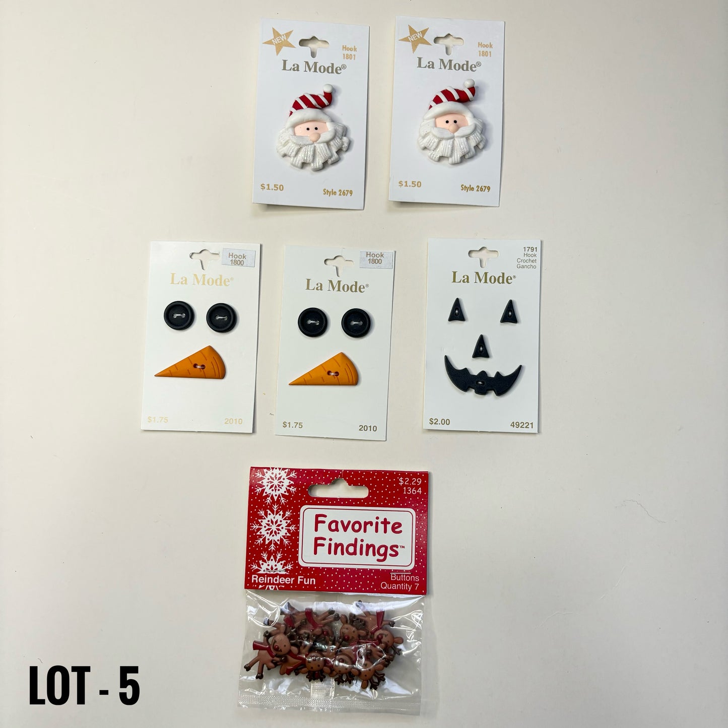 BUTTONS: Assorted Lots (various colors and sizes)