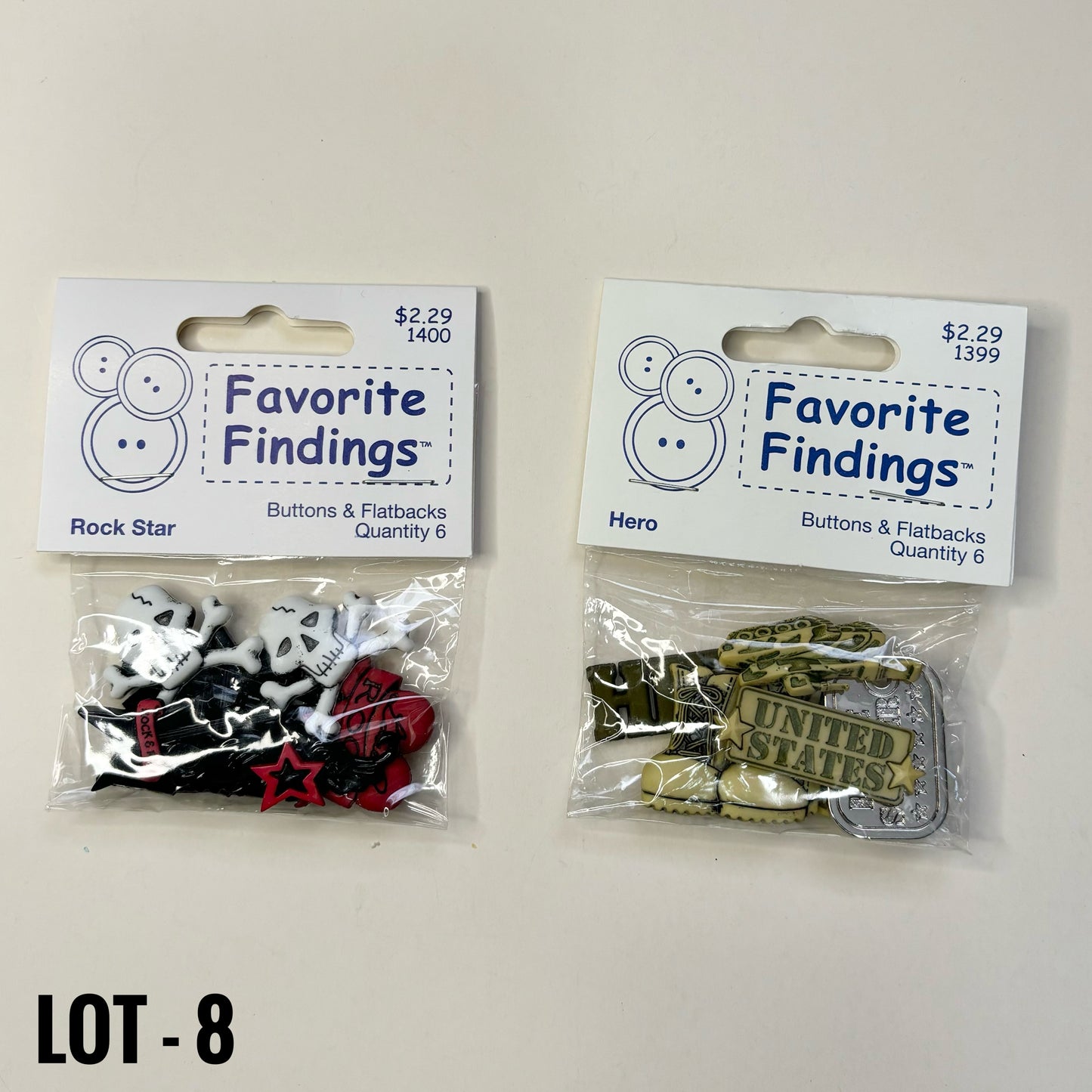 BUTTONS: Assorted Lots (various colors and sizes)