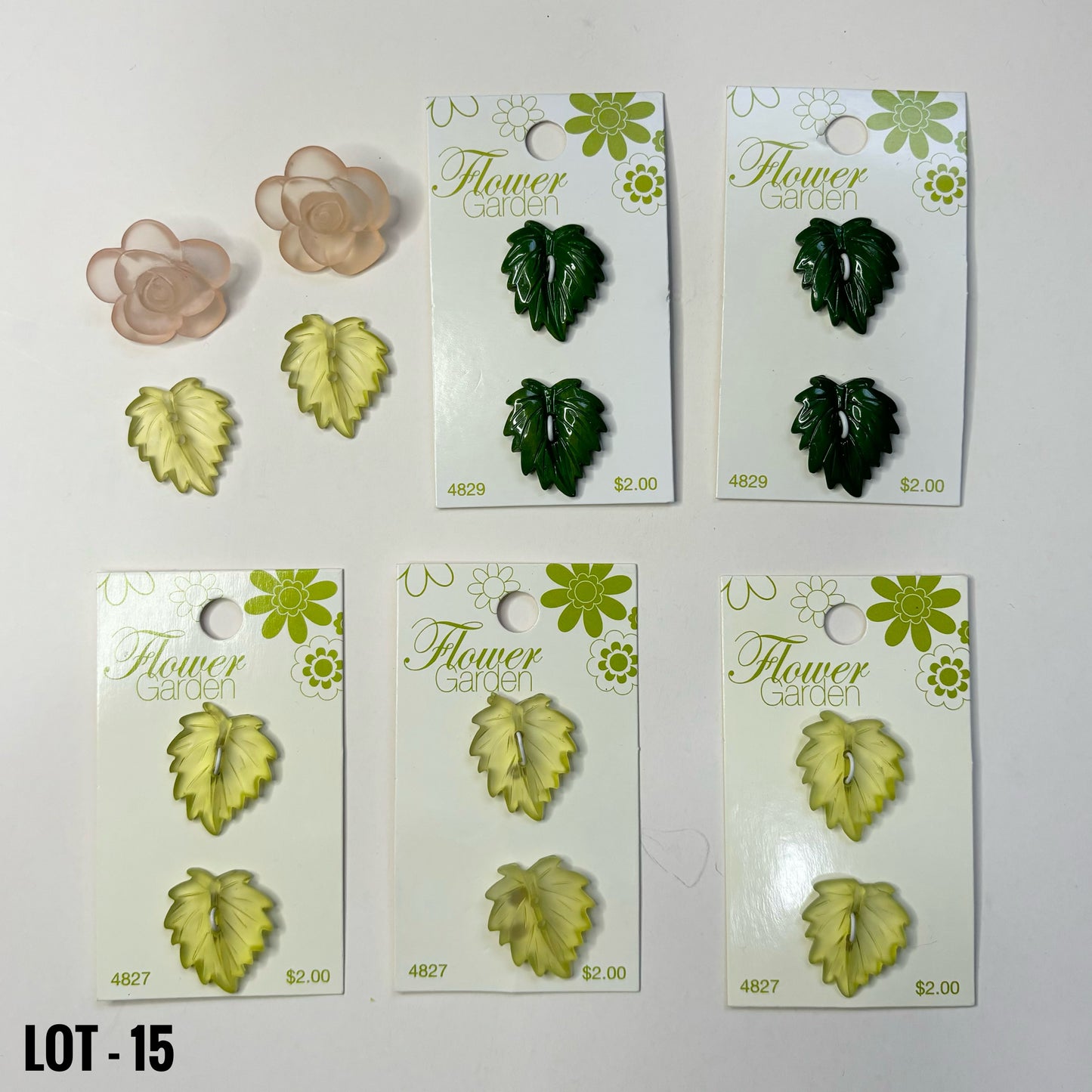 BUTTONS: Assorted Lots (various colors and sizes)