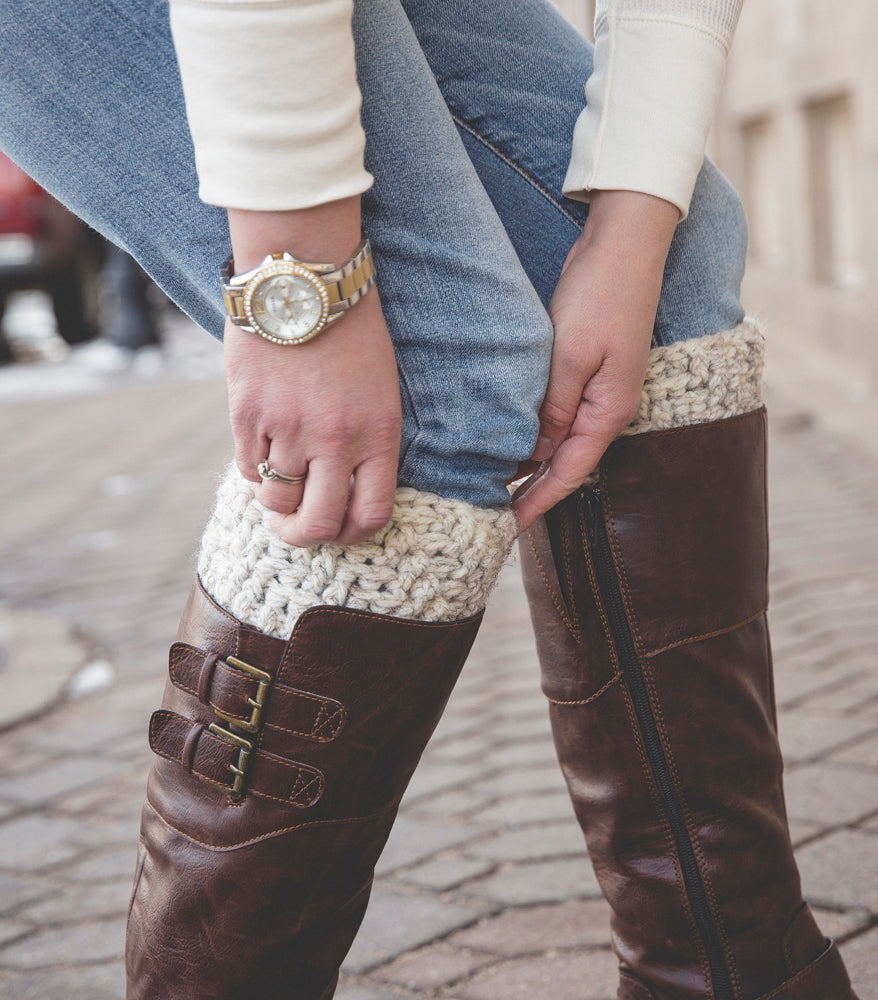 Crochet Pattern for Polar Vortex Boot Cuffs | Crochet Boot Cuffs Pattern | Boot Cuff Crocheting Pattern | DIY Written Crochet Instructions