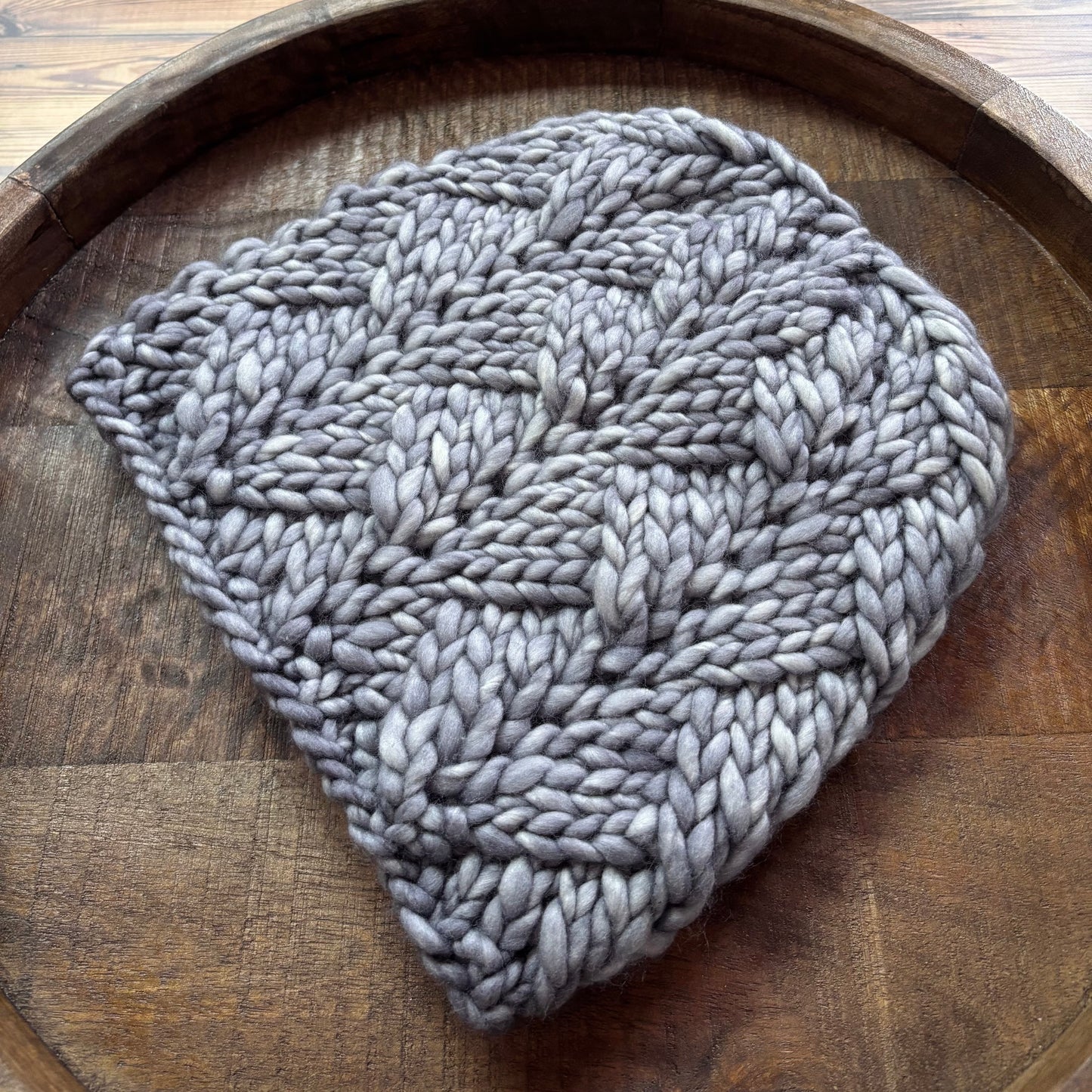 Convergence Beanie | LUXURY Handmade 100% Merino Wool Knit Beanie | Malabrigo Rasta | Detachable Faux Fur Pom Pom | ADULT size | Ready To Ship