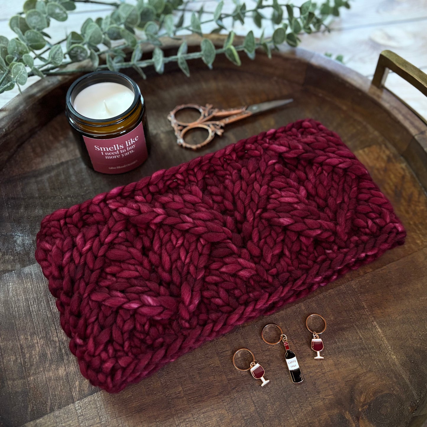 Convergent Headband | LUXURY Handmade 100% Merino Wool Knit Headband | Malabrigo Rasta | Adult Size | Ready To Ship