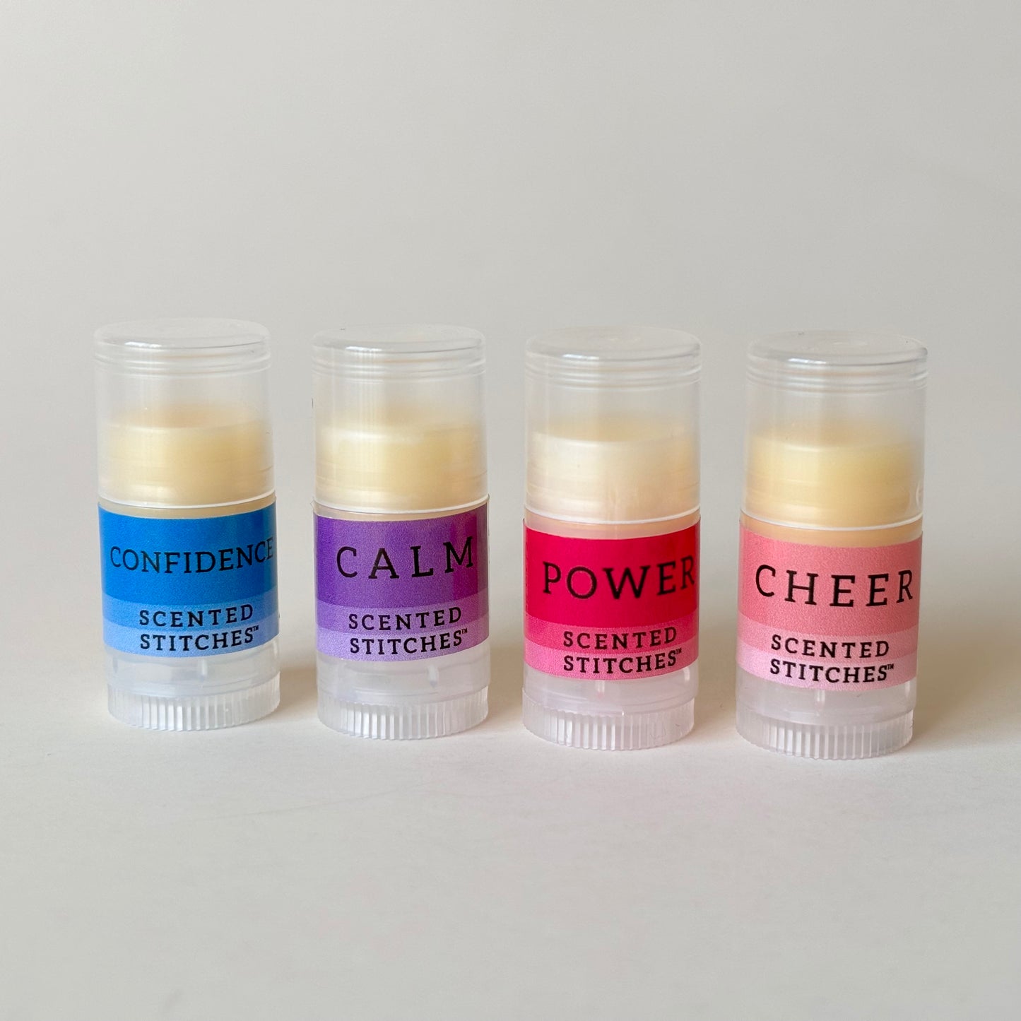 Scented Stitches | Aromatherapy Stitch Balm | Scent Sampler | Set of 4 (.05 oz) Sample Sizes