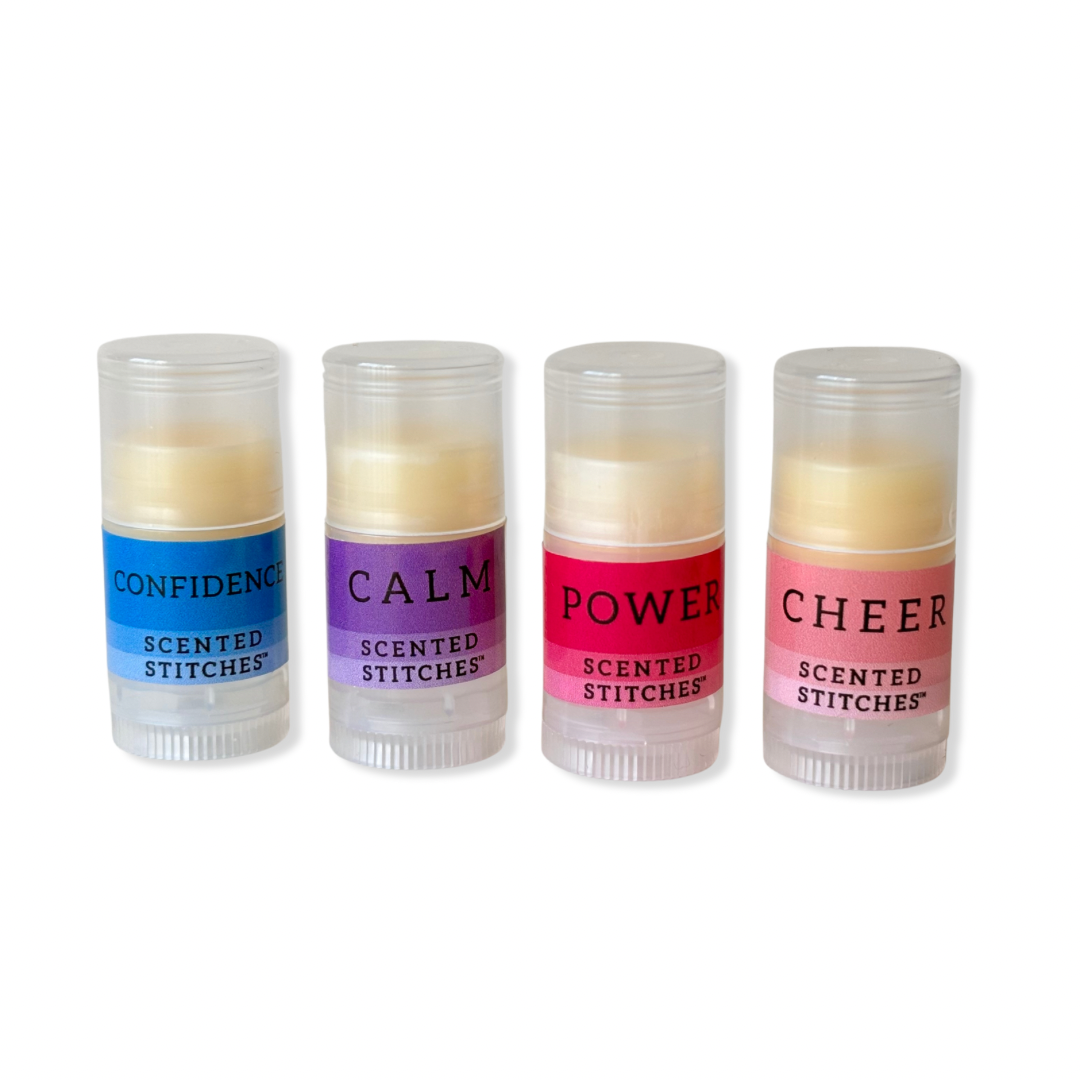 Scented Stitches | Aromatherapy Stitch Balm | Scent Sampler | Set of 4 (.05 oz) Sample Sizes