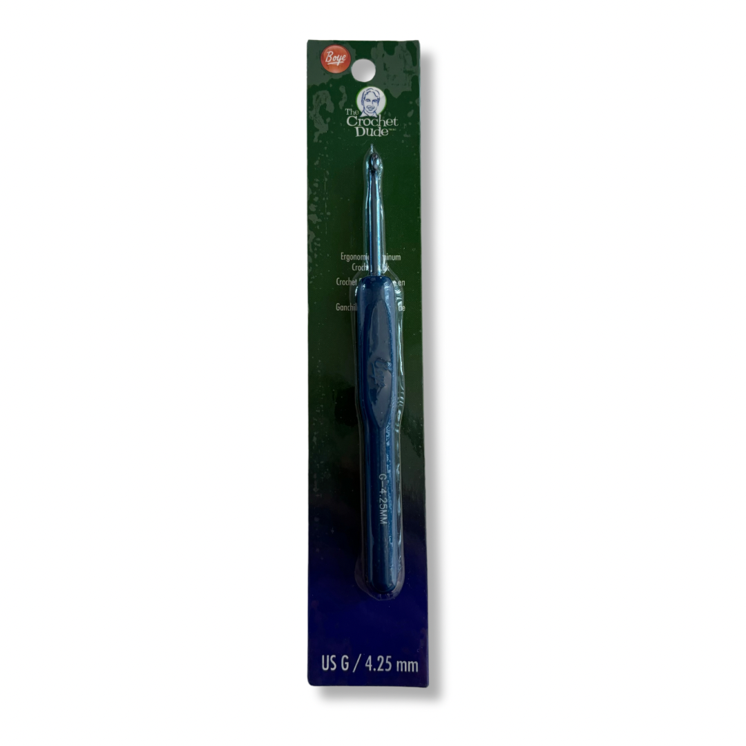 TOOLS: "The Crochet Dude" Ergonomic Aluminum Crochet Hook by Boye