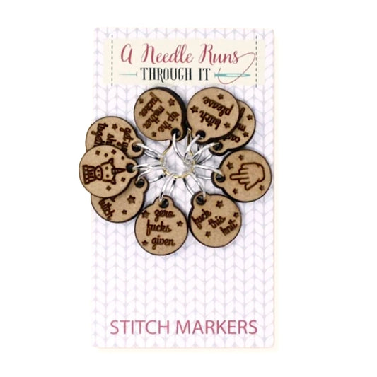 Stitch Markers: "Sassy NSFW Knit" Stitch Markers