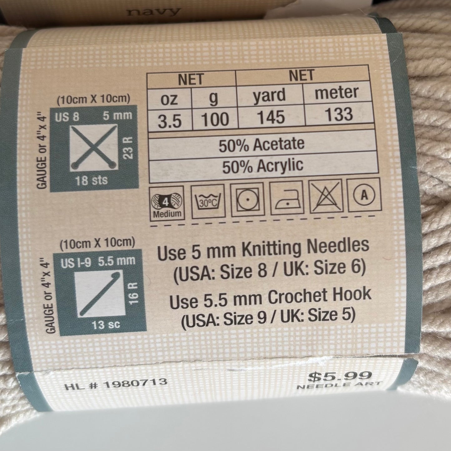 YARN (DISCONTINUED): Yarn Bee Studio 72 - lot of 3 skeins