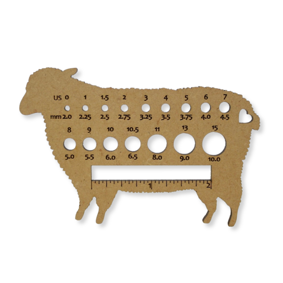 Mini Tool: Sheep Knitting Needle Gauge