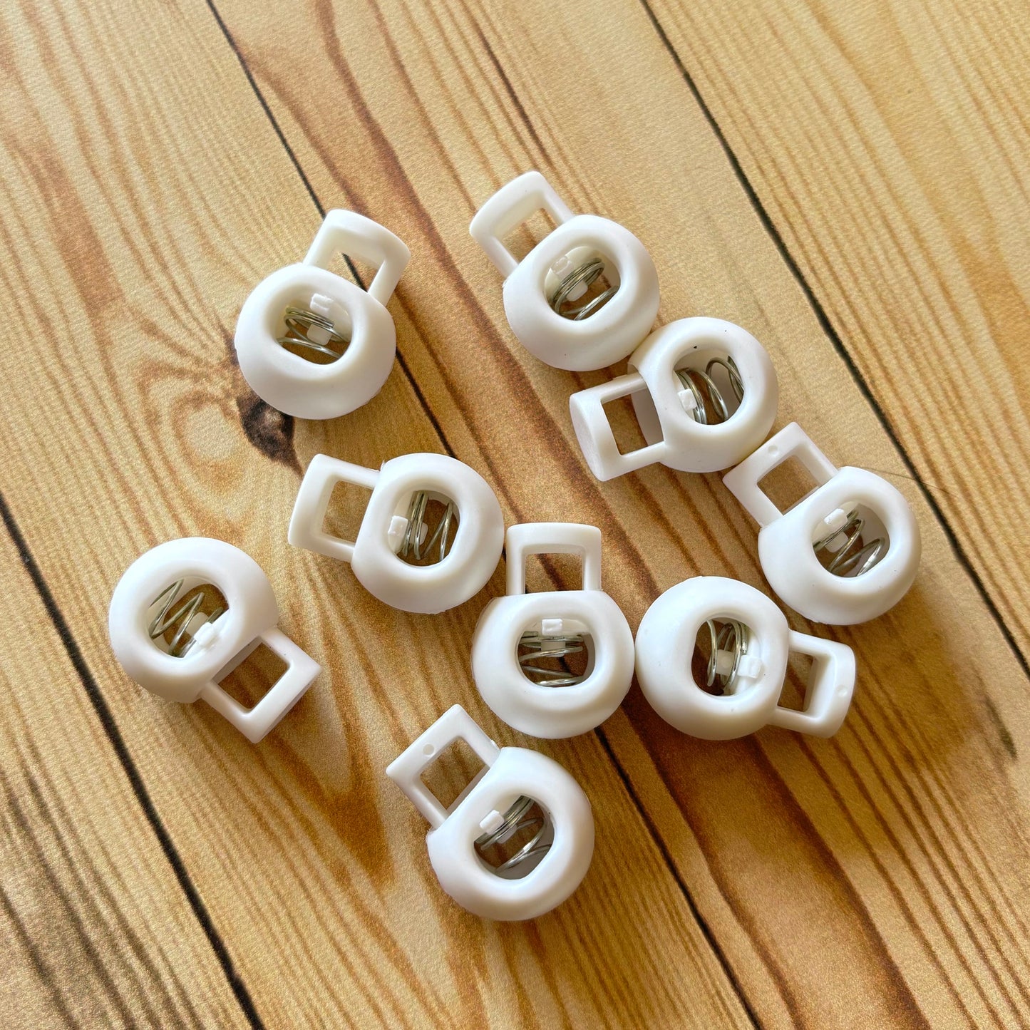 Cord Lock Stitch Stoppers (Pkg of 2) White or Black