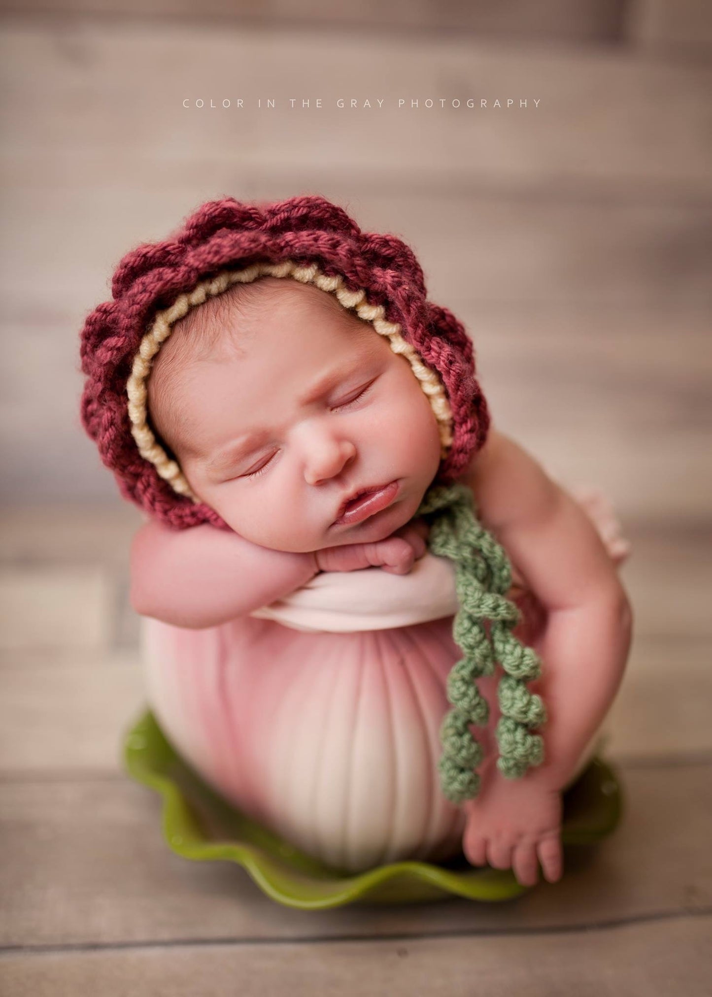 Crochet Pattern for Flower Baby Bonnet | Crochet Baby Bonnet Pattern | Baby Hat Crocheting Pattern | DIY Written Crochet Instructions