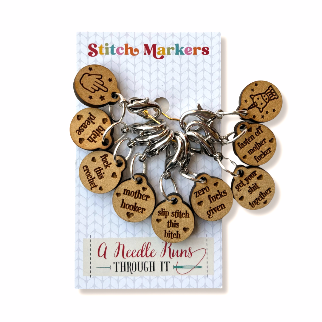 Stitch Markers: "Sassy Crochet" Stitch Markers