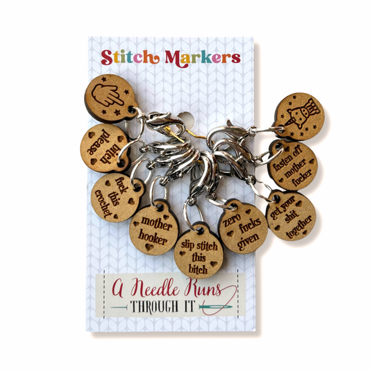 Stitch Markers:  "Sassy Crochet" Stitch Markers