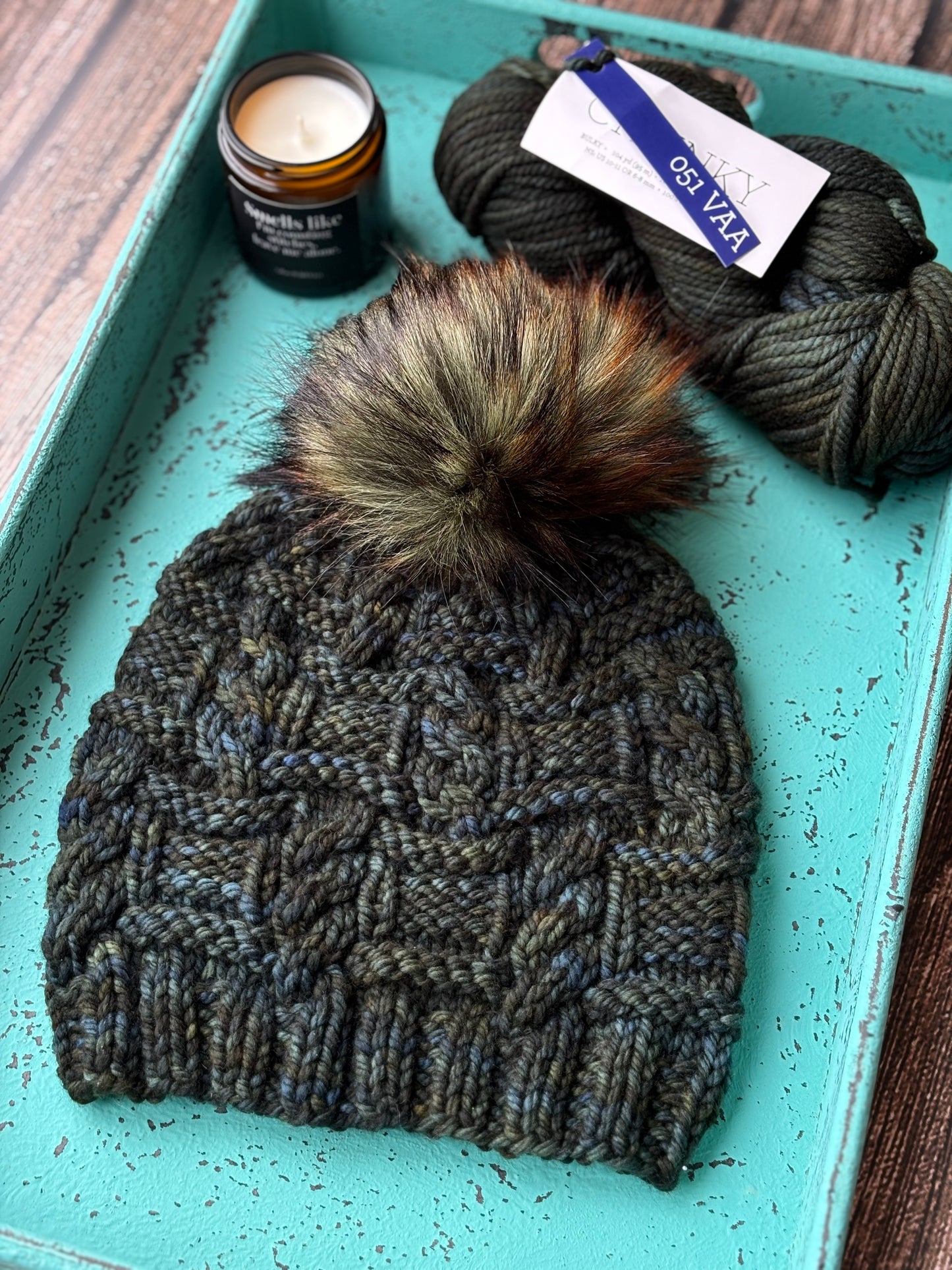 KNIT Pattern for Boxed Cables Beanie | Knit Hat Pattern | Hat Knitting Pattern | DIY Written Knit Instructions