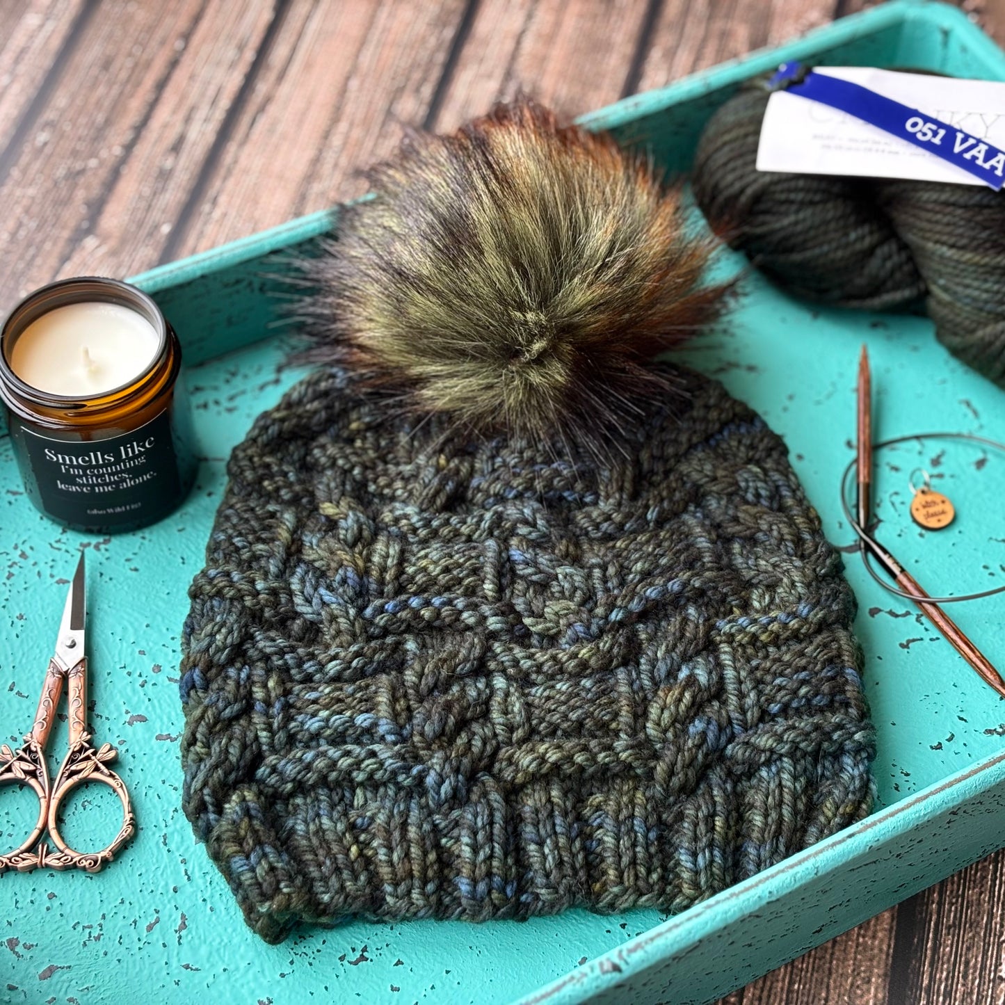 KNIT Pattern for Boxed Cables Beanie | Knit Hat Pattern | Hat Knitting Pattern | DIY Written Knit Instructions