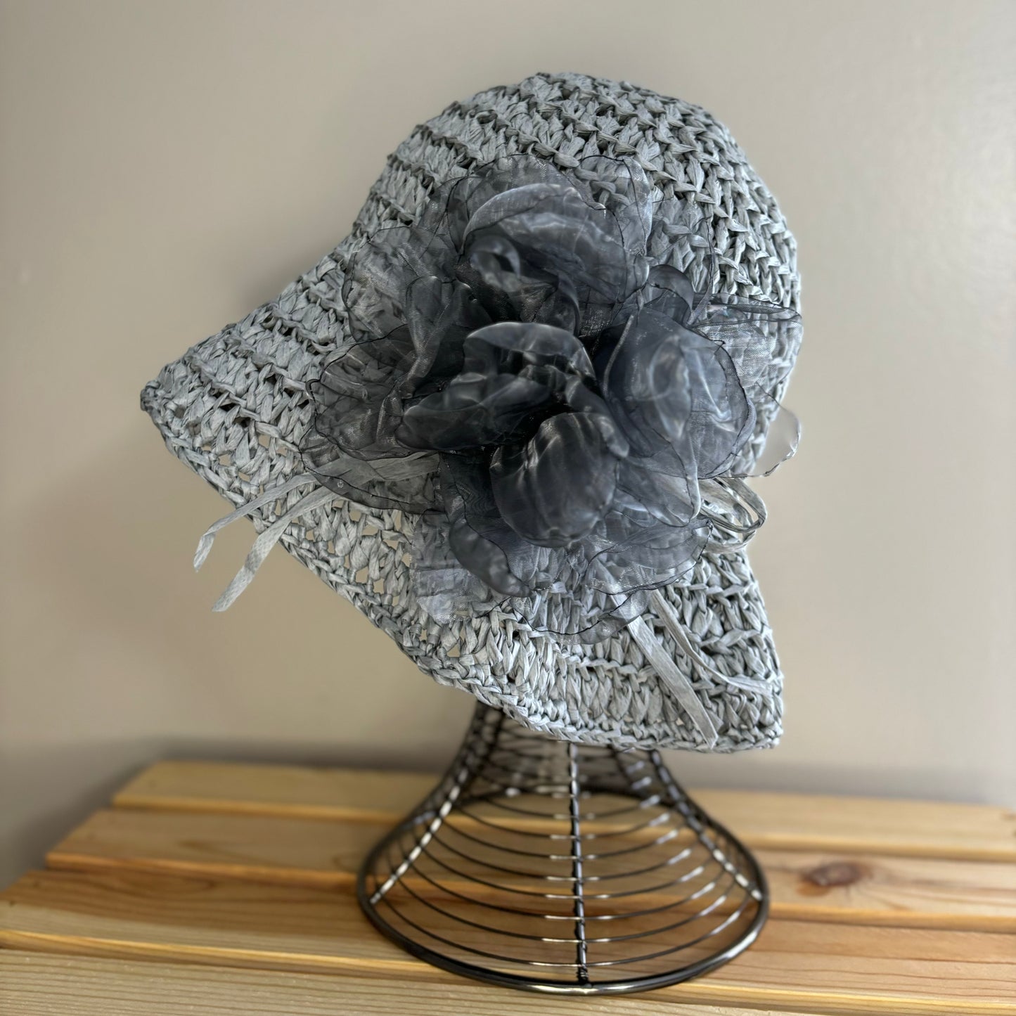 Premium Handmade Sun Hat | Adult Size | Detachable Faux Flower  |  Ready To Ship