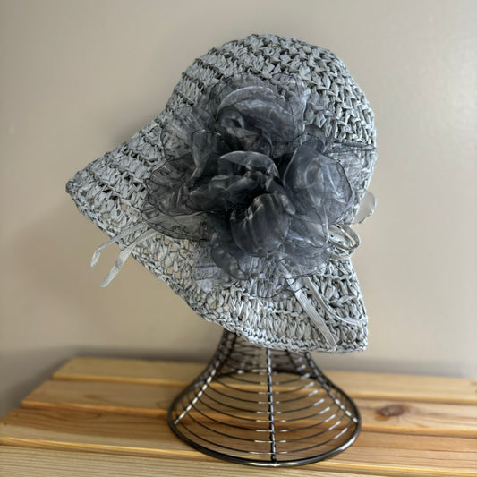 Premium Handmade Sun Hat | Adult Size | Detachable Faux Flower  |  Ready To Ship