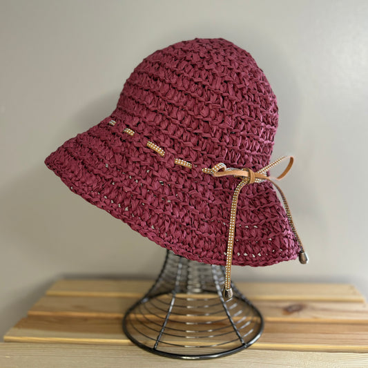 Premium Handmade Sun Hat | Adult Size | Removable Ribbon/Tie | Ready To Ship