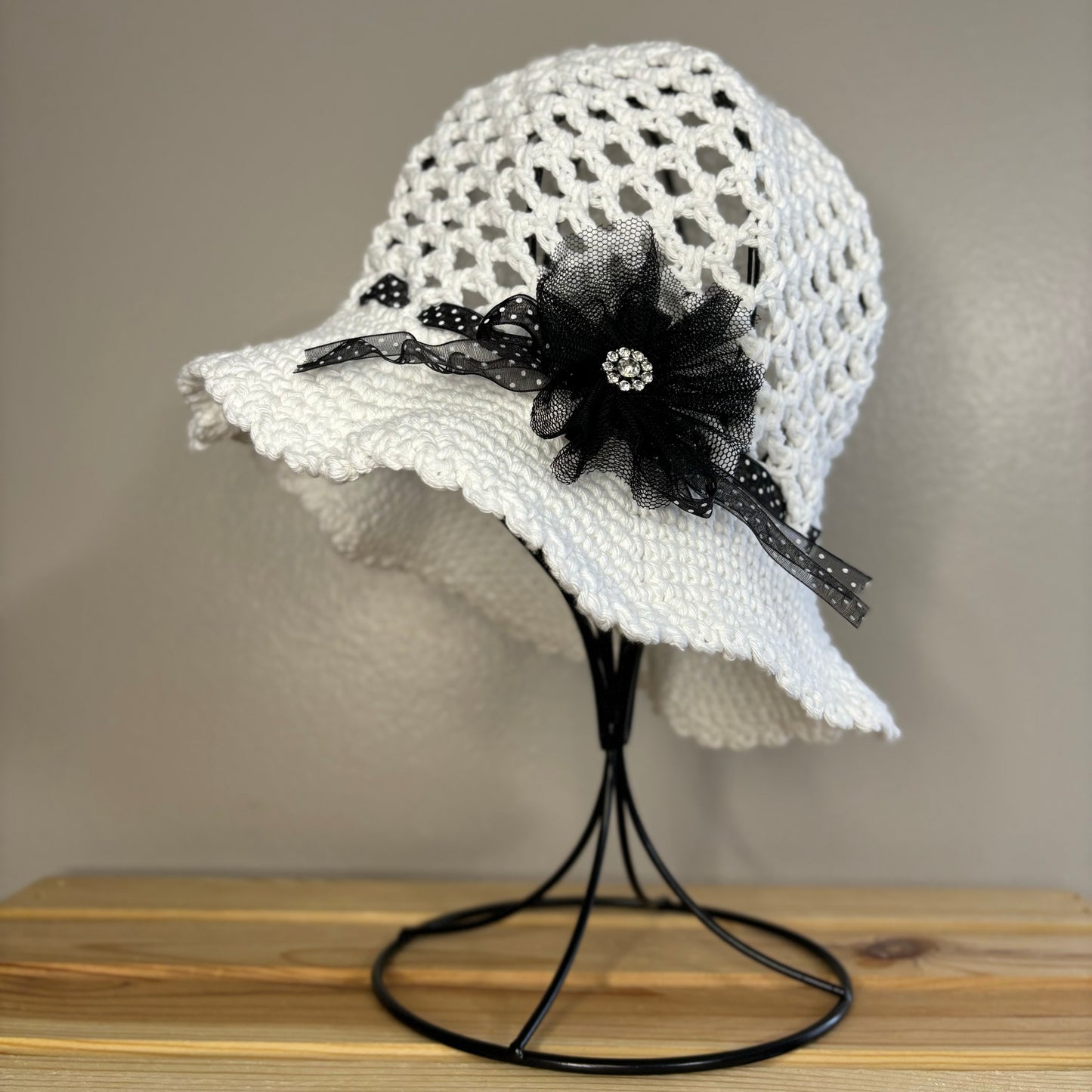 Premium Handmade Sun Hat | Child Size | Detachable Faux Flower | Ready To Ship