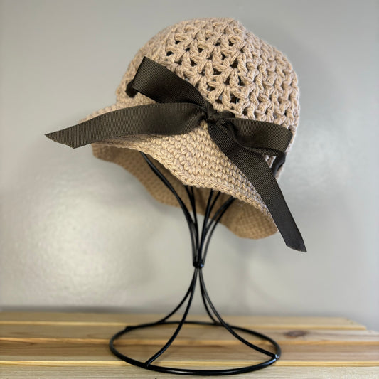 Premium Handmade Sun Hat | Toddler Size | Removable Ribbon | Ready To Ship