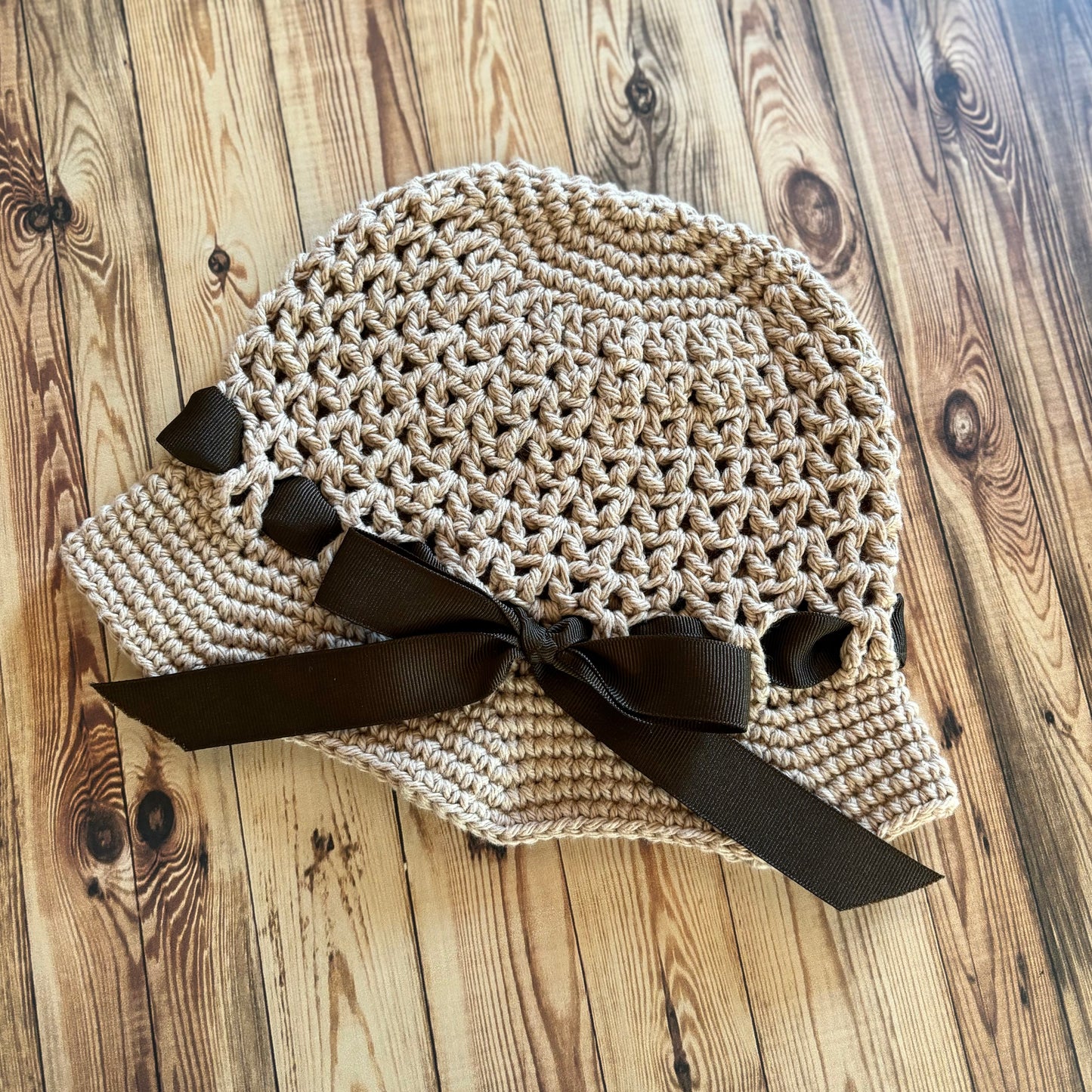 Premium Handmade Sun Hat | Toddler Size | Removable Ribbon | Ready To Ship