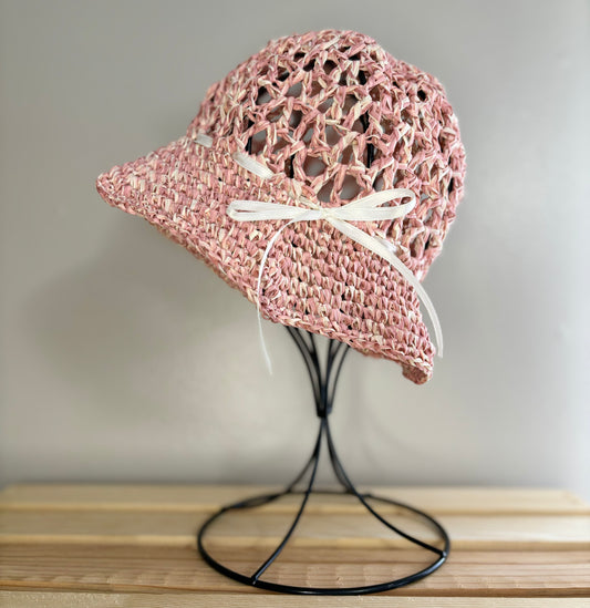 Premium Handmade Sun Hat | Toddler/Child Size | Removable Ribbon | Ready To Ship