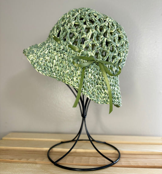 Premium Handmade Sun Hat | Toddler/Child Size | Removable Ribbon  |  Ready To Ship