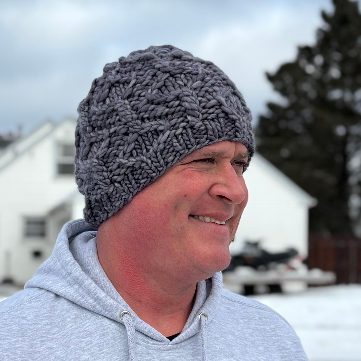 Wine Twister Beanie | LUXURY Handmade 100% Merino Wool Knit Beanie | Malabrigo Rasta | ADULT size | Ready To Ship