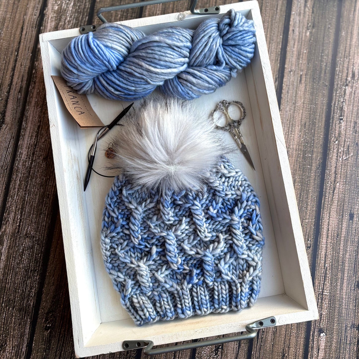 Wine Twister Beanie | LUXURY Handmade 100% Merino Wool Knit Beanie | Franca Manos del Uruguay | Detachable Faux Fur Pom Pom | ADULT size | Ready To Ship