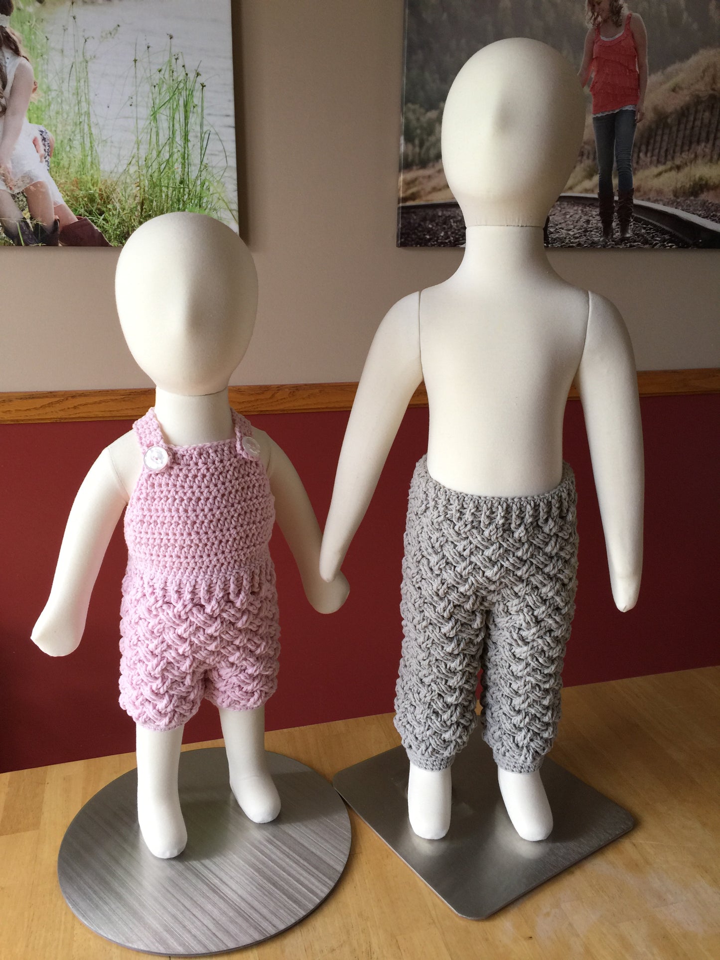 Crochet Pattern for Diagonal Weave Baby Pants, Shorts, or Overalls | Crochet Baby Overalls Pattern | Baby Pants Crocheting Pattern | DIY Written Crochet Instructions