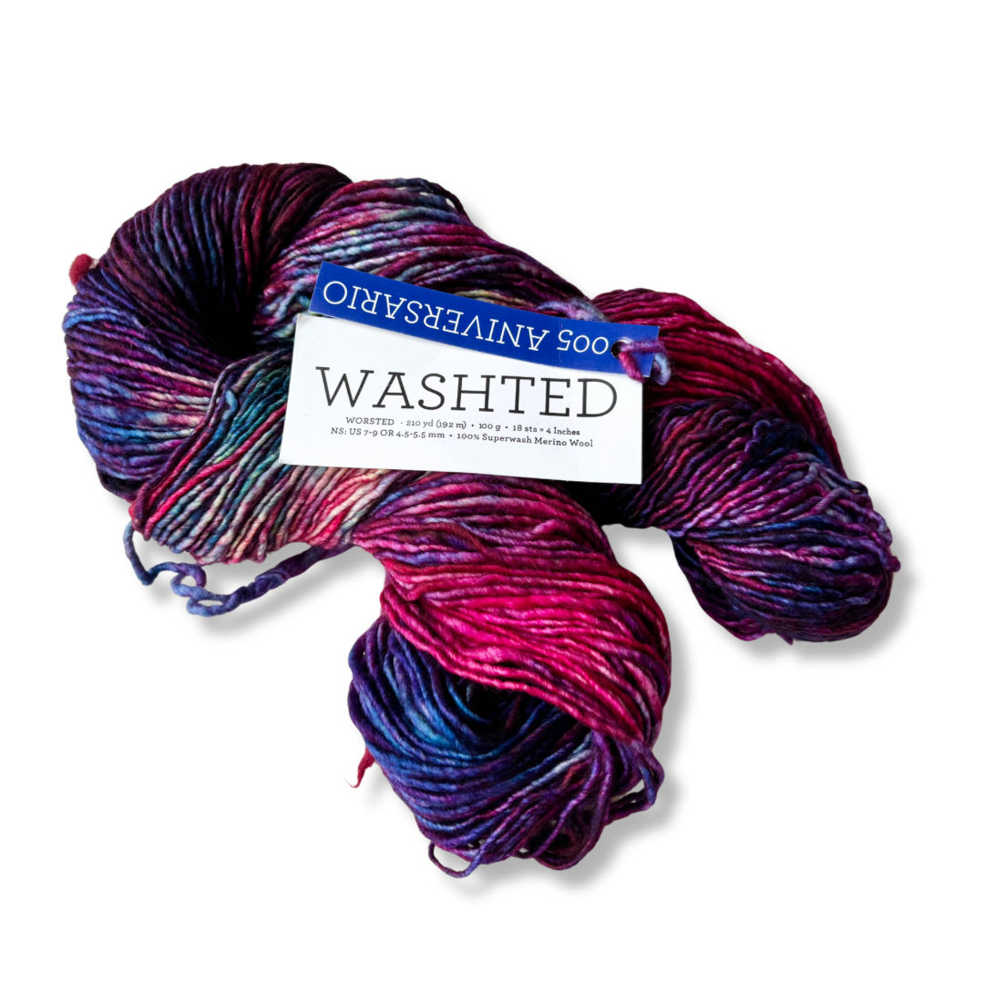 Malabrigo Yarn | Washted | #4 Worsted Weight | Single Ply 100% Superwash Merino Wool