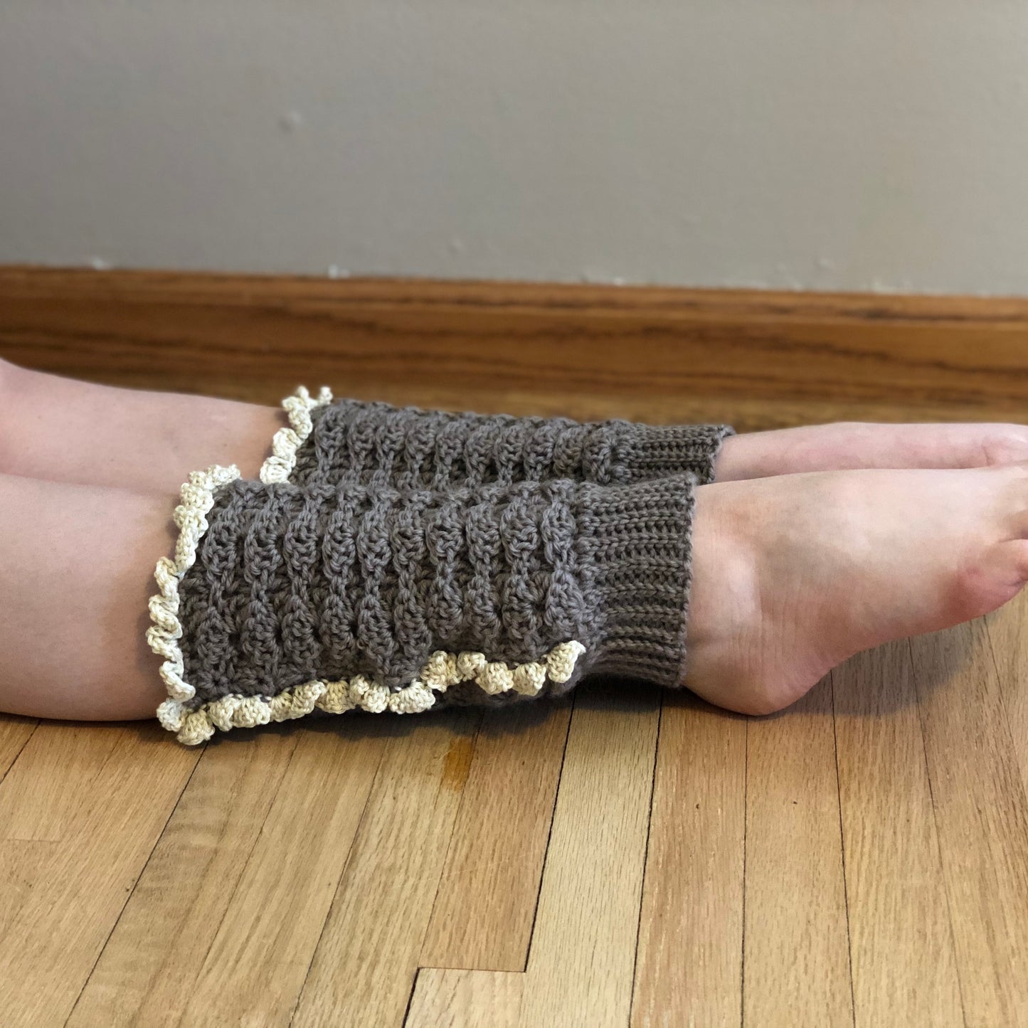 Lacy Ruffle Leg Warmers | Handmade Wool Blend Leg Warmers | One Size Fits Most Children | Ready To Ship