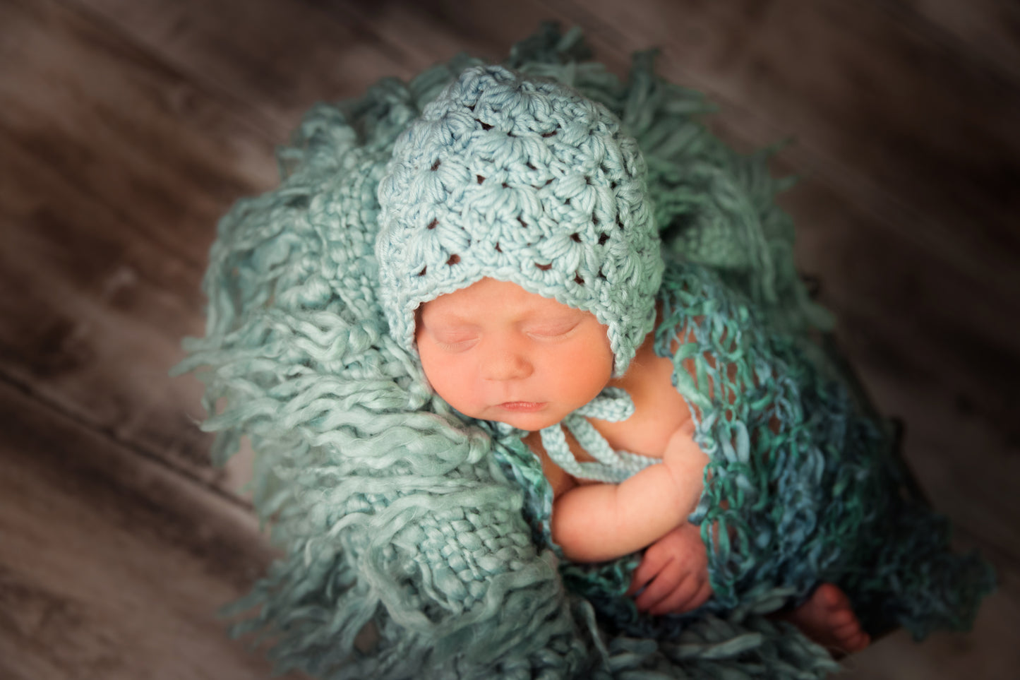 Crochet Pattern for Snow Flurry Baby Bonnet | Crochet Baby Bonnet Pattern | Baby Hat Crocheting Pattern | DIY Written Crochet Instructions