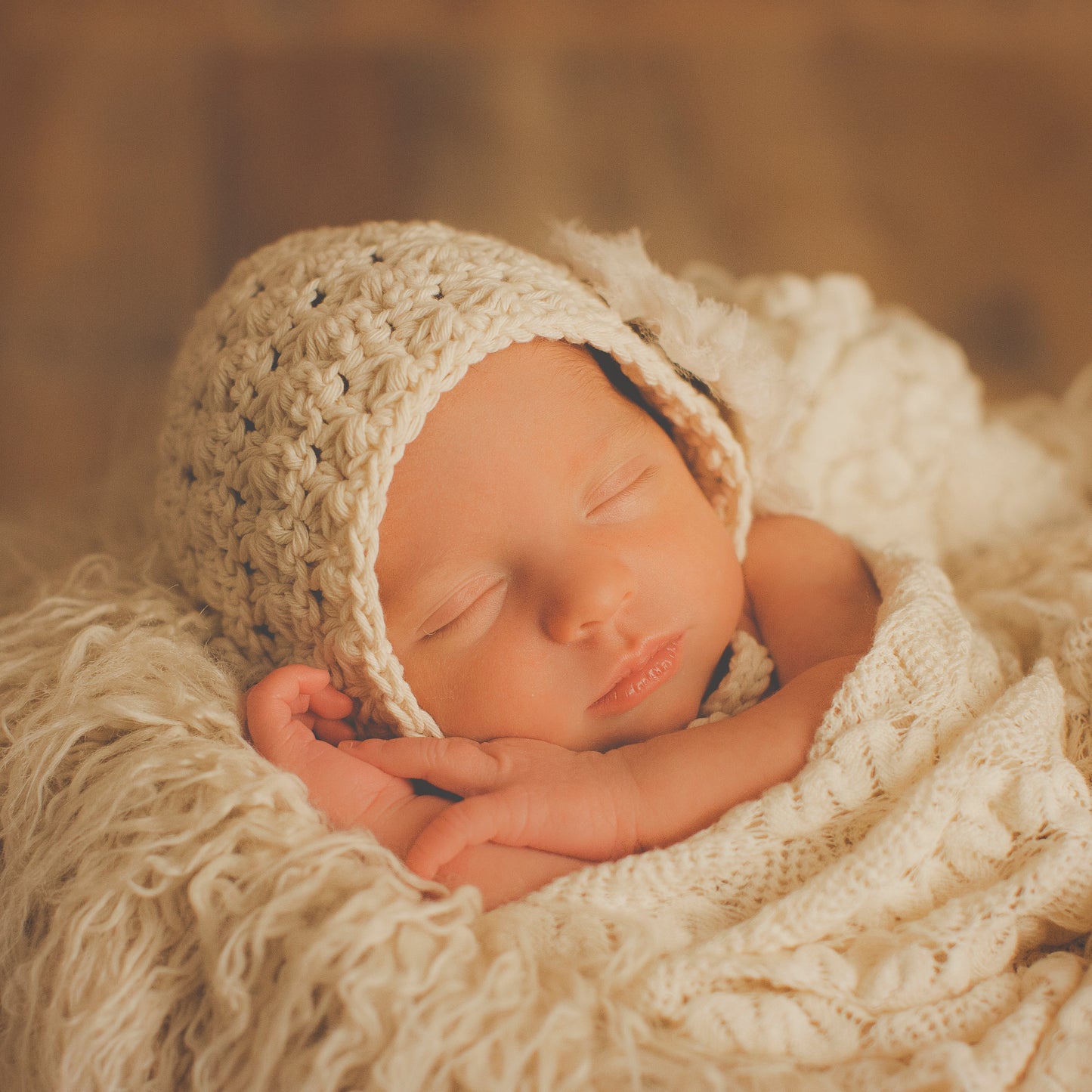 Crochet Pattern for Vintage Star Baby Bonnet | Crochet Baby Bonnet Pattern | Baby Hat Crocheting Pattern | DIY Written Crochet Instructions