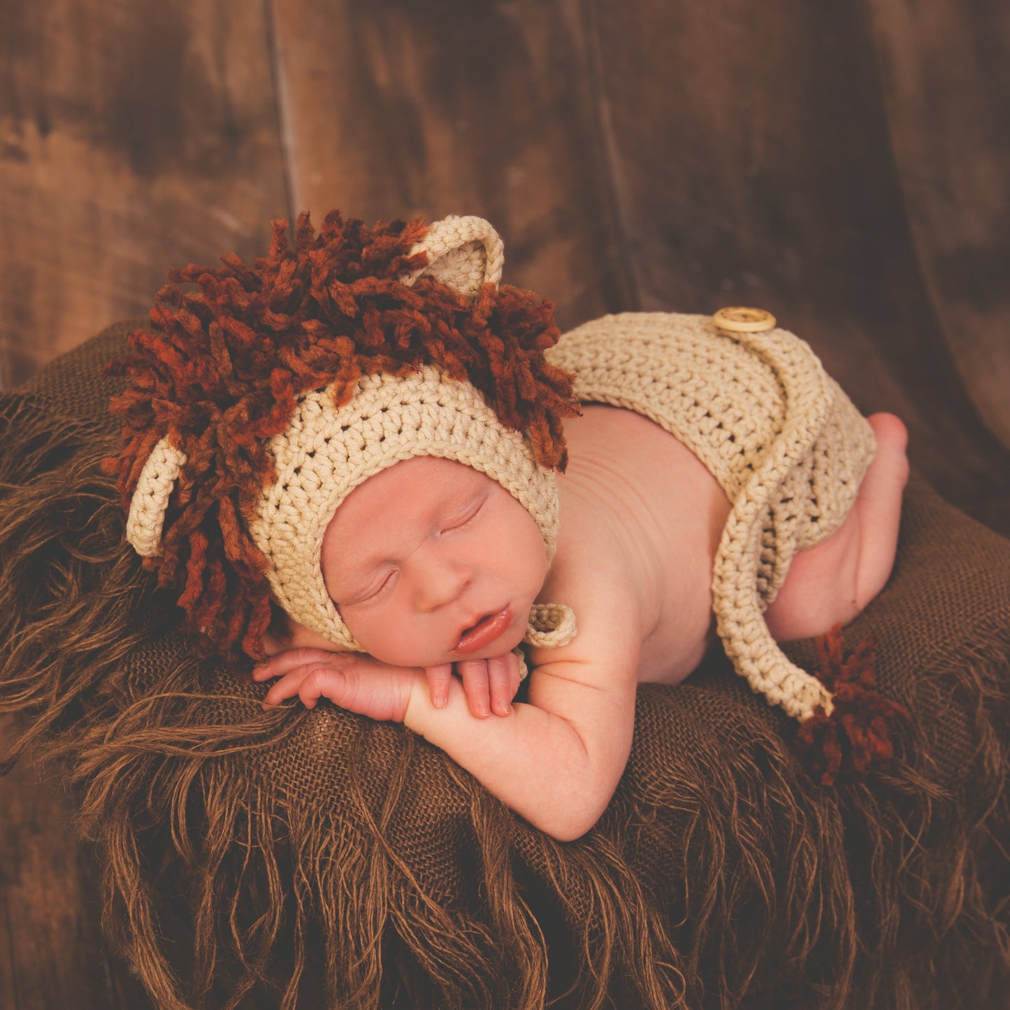 Crochet Pattern for Lion and Lioness Baby Bonnet | Crochet Baby Bonnet Pattern | Baby Hat Crocheting Pattern | DIY Written Crochet Instructions