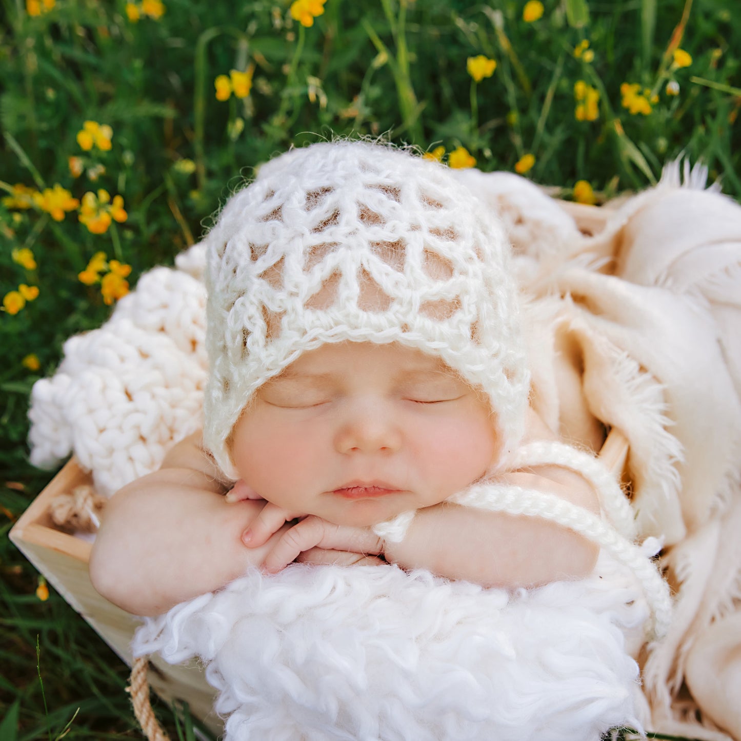 Crochet Pattern for Tempest Baby Bonnet | Crochet Baby Bonnet Pattern | Baby Hat Crocheting Pattern | DIY Written Crochet Instructions