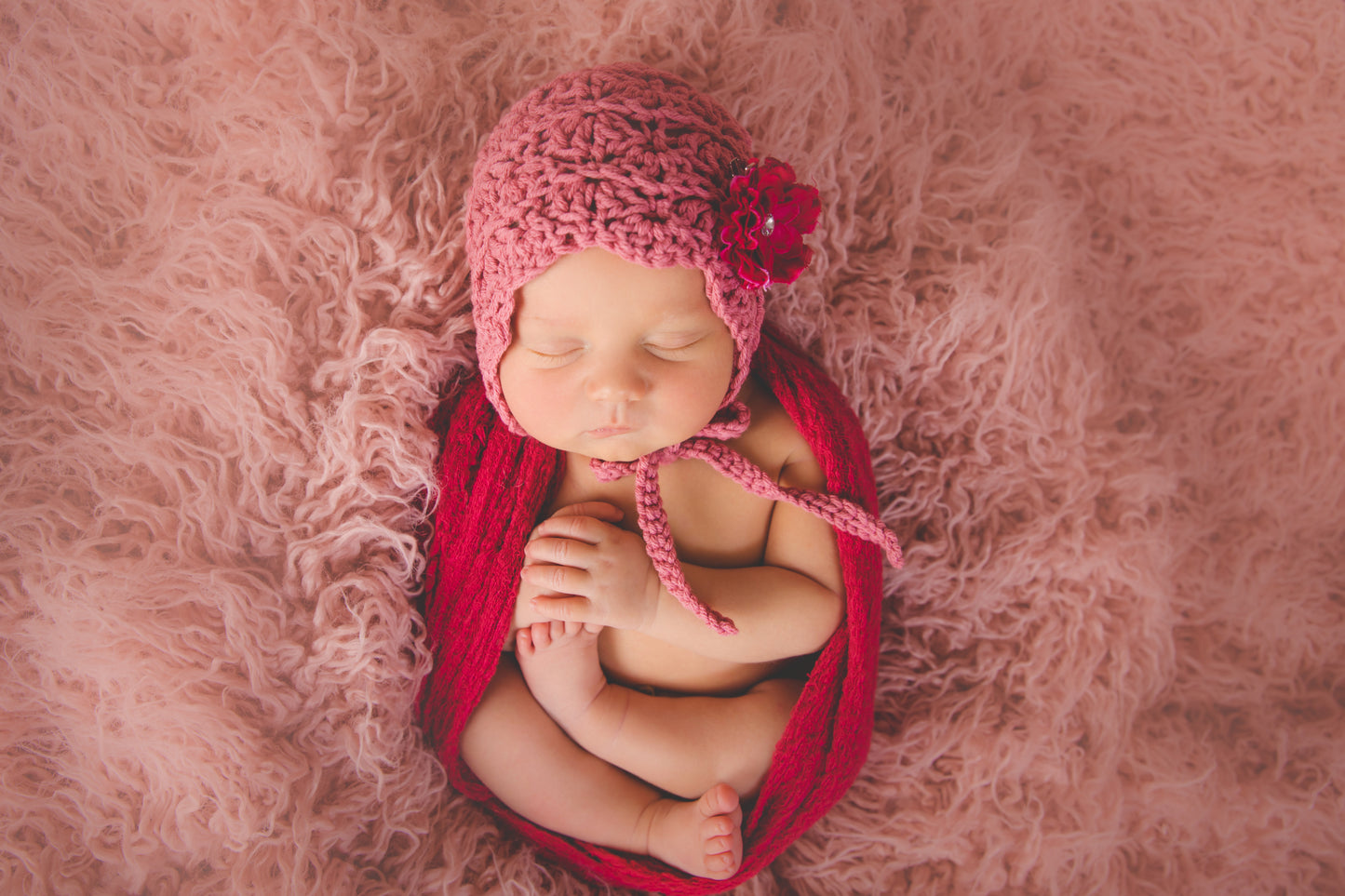 Crochet Pattern for Mohair Vivian Baby Bonnet | Crochet Baby Bonnet Pattern | Baby Hat Crocheting Pattern | DIY Written Crochet Instructions