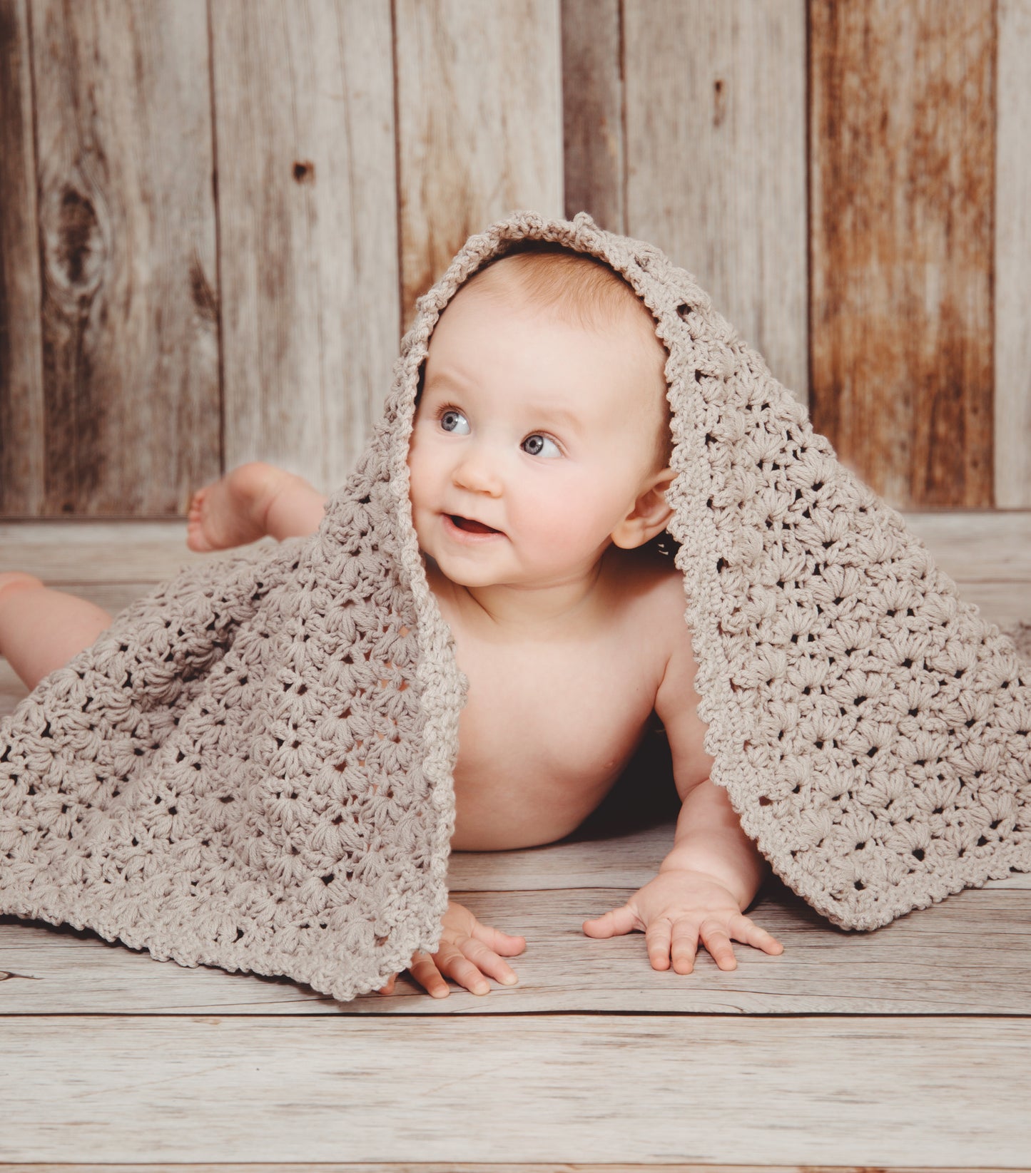 Snow Flurry Baby Bonnet & Blanket | Baby Bonnet & Blanket Set | Bonnet Approximately 6-12 Months | Ready To Ship