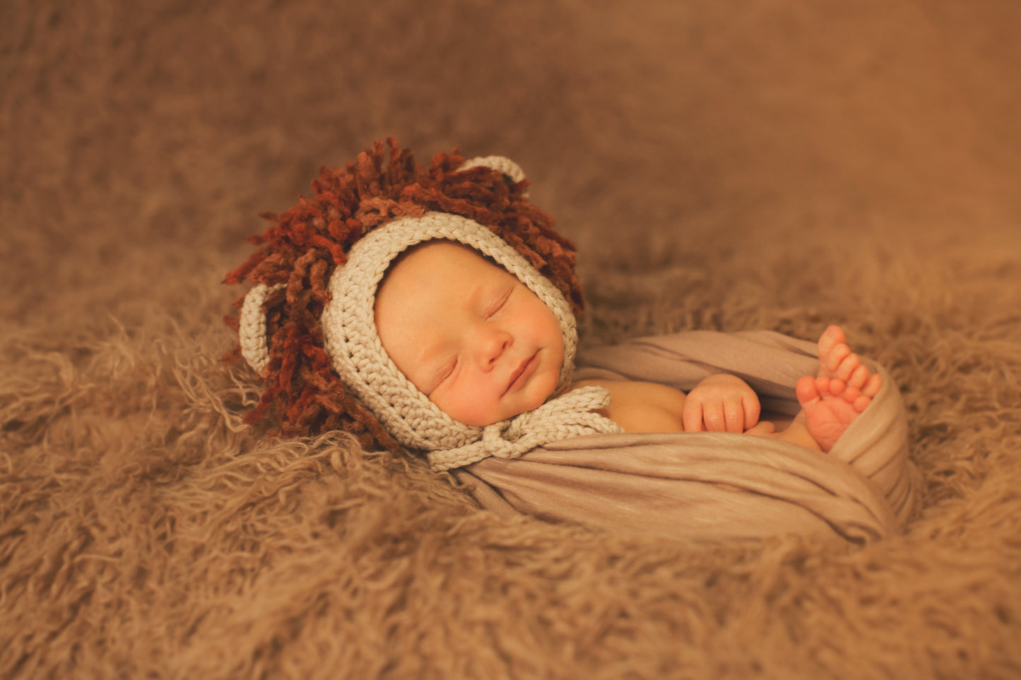 Crochet Pattern for Lion and Lioness Baby Bonnet | Crochet Baby Bonnet Pattern | Baby Hat Crocheting Pattern | DIY Written Crochet Instructions
